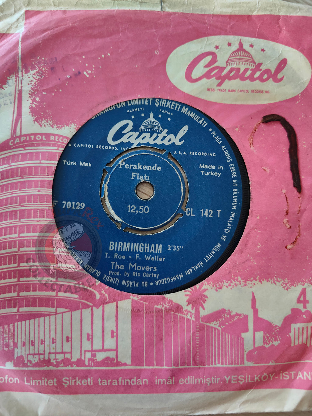 The Movers – Birmingham 7" Turkish Pressing Vinyl Turkey Edition
