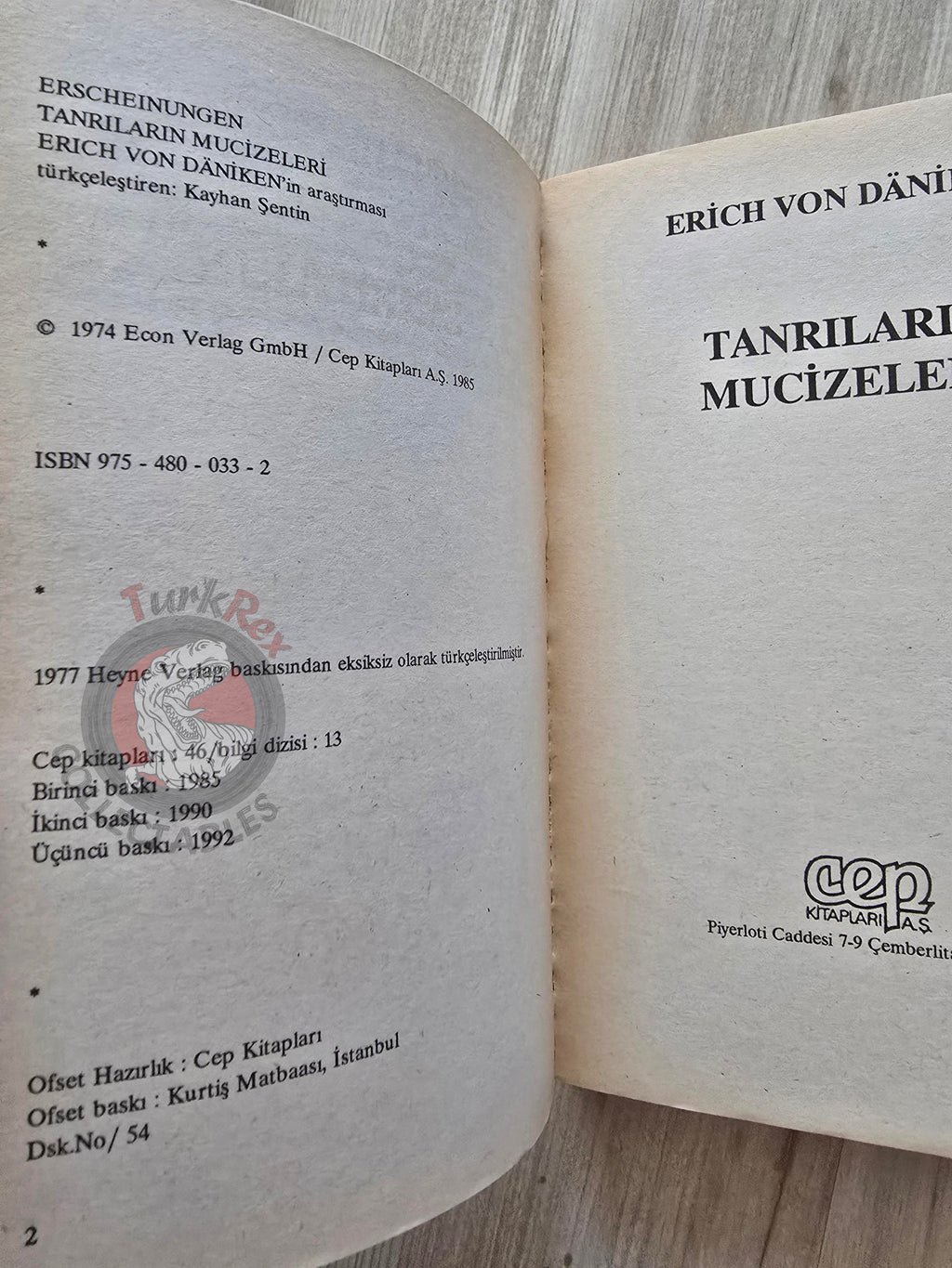 Erich von Däniken – Miracles of the Gods 1992 Turkish Book Turkey Ufology