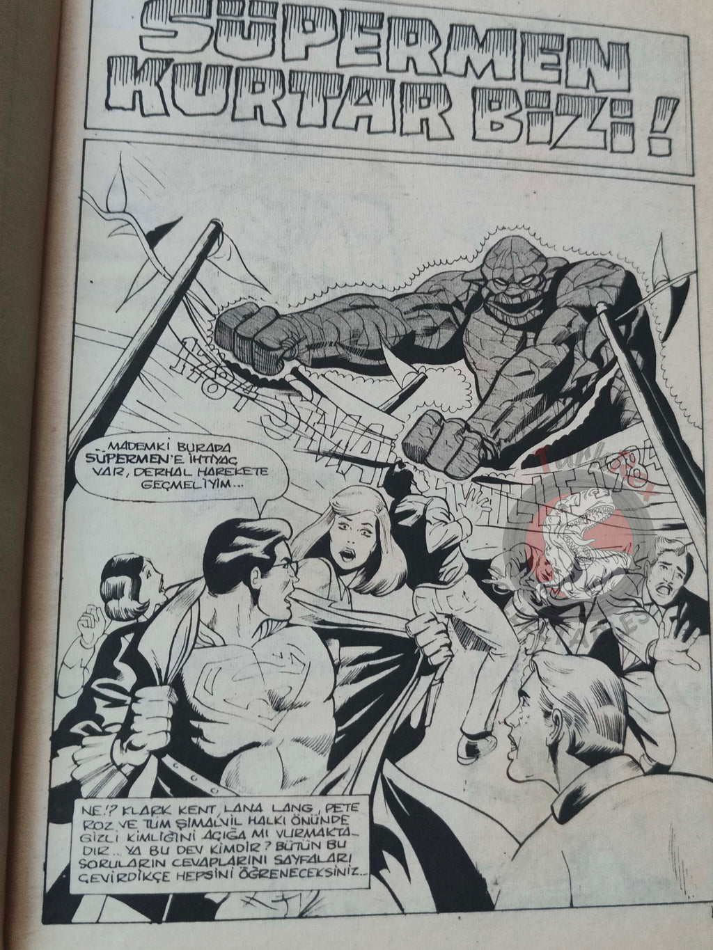 Superman Vol #13 1990 Turkish Comic Turkey Action Comics #413 #534 Batman Supergirl