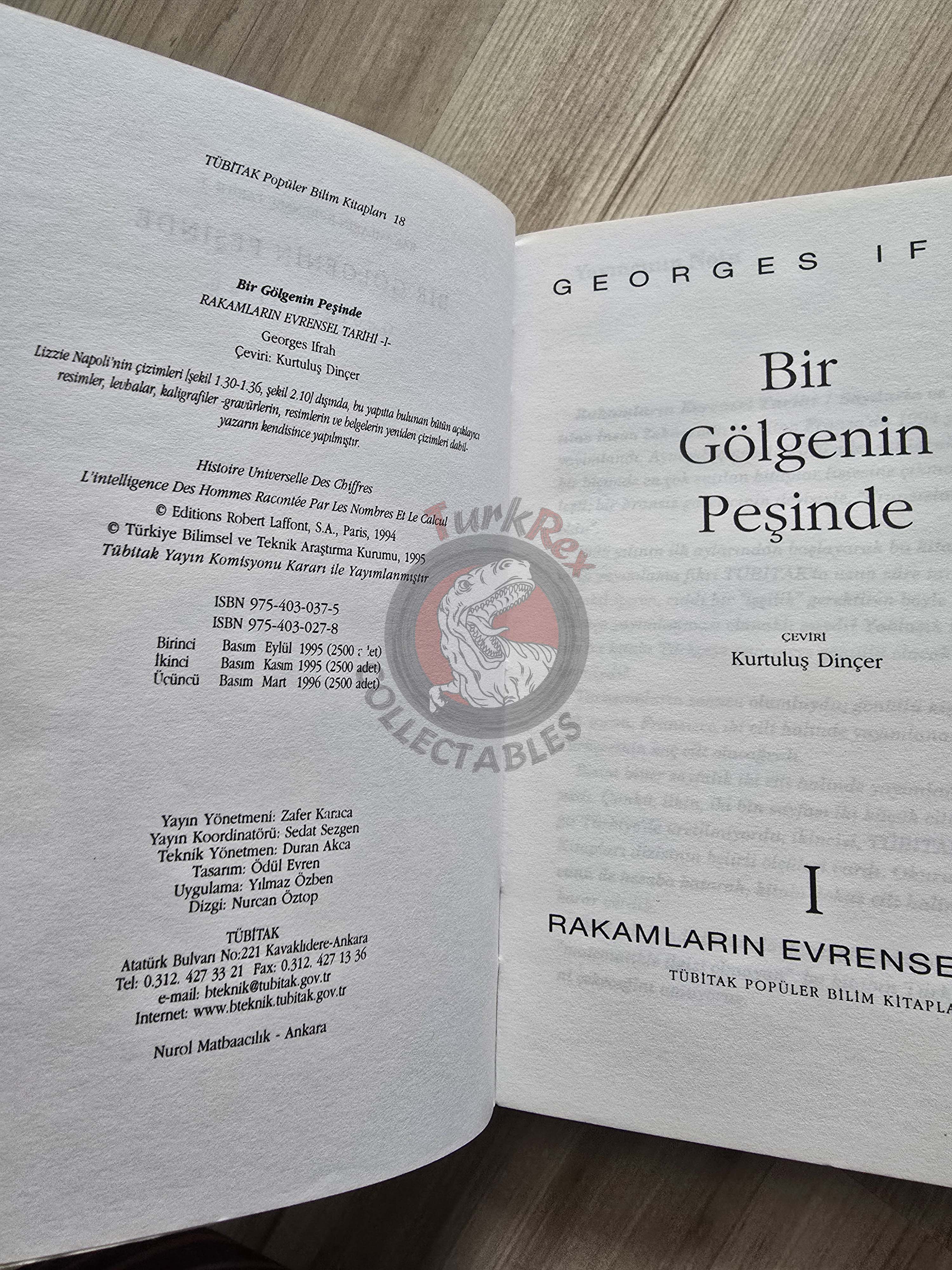 Georges Ifrah – The Universal History Of Numbers 1 1996 Turkish Book Turkey