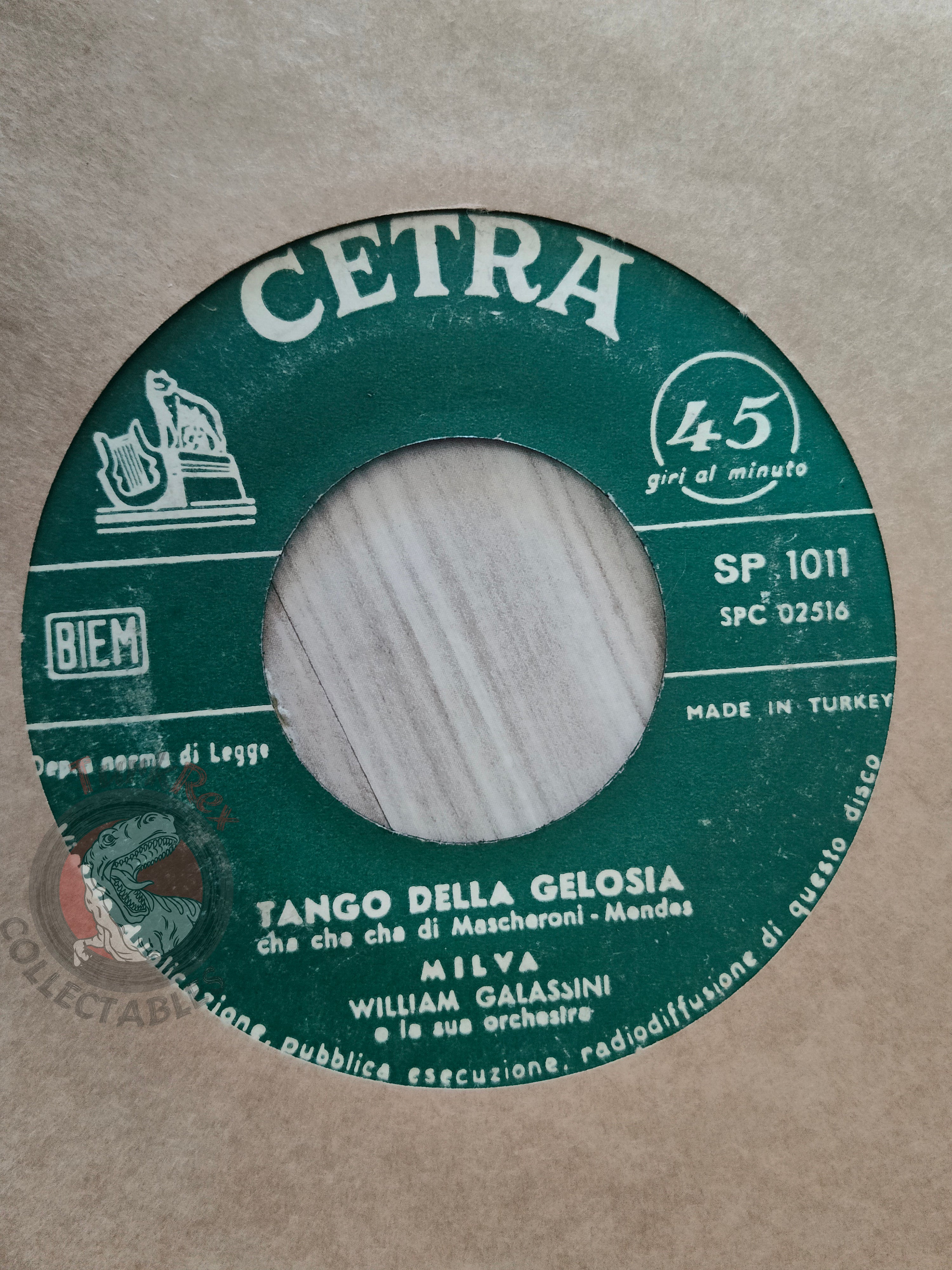 Milva – Non Sapevo 7" Turkish Pressing Vinyl Turkey Edition Sanremo