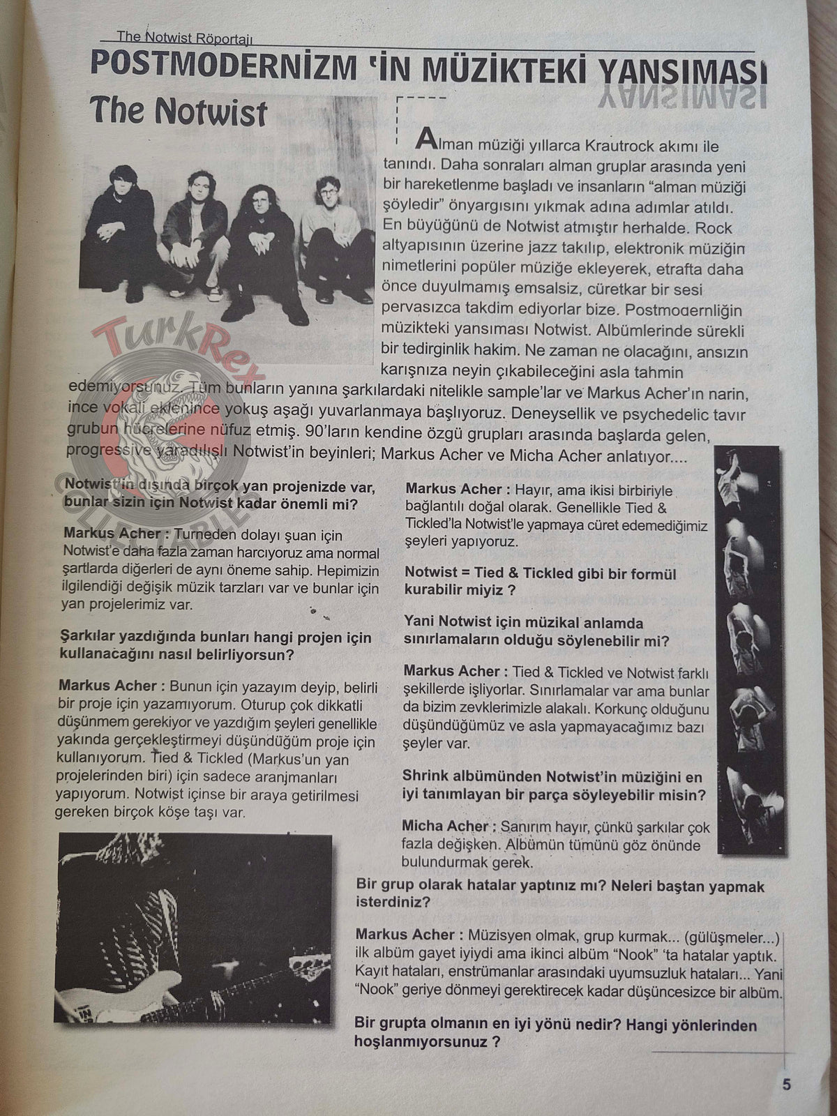 Lull 2002 Robert Smith The Cure Turkish Mag Turkey Amelie The Notwist Tindersticks