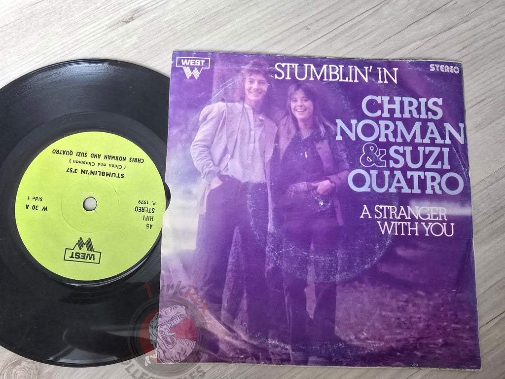 Chris Norman & Suzi Quatro – Stumblin' In 7" Turkish Pressing Vinyl Turkey Edition Smokie