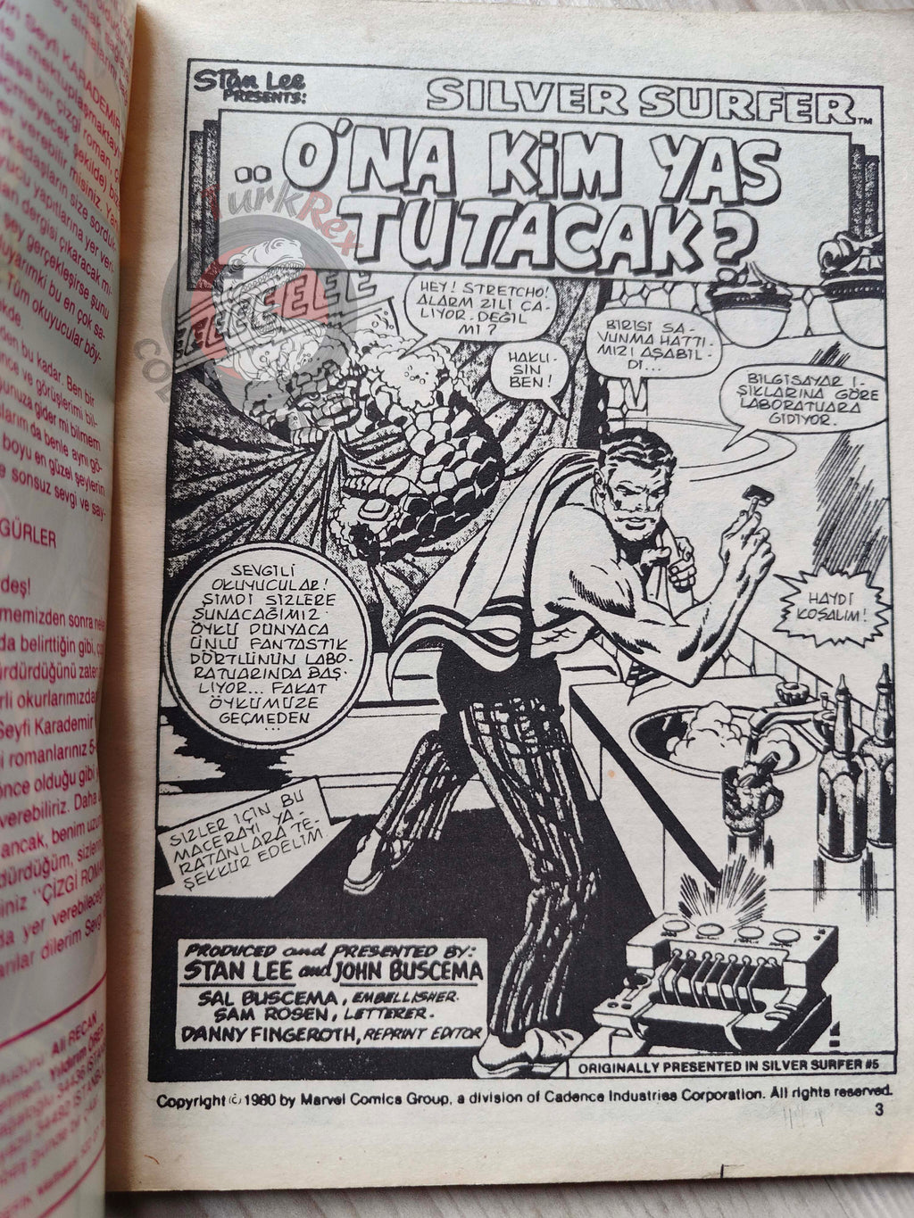Silver Surfer #4 1987 Turkish Comic Turkey #5 #6 Fantasy Masterpieces #5