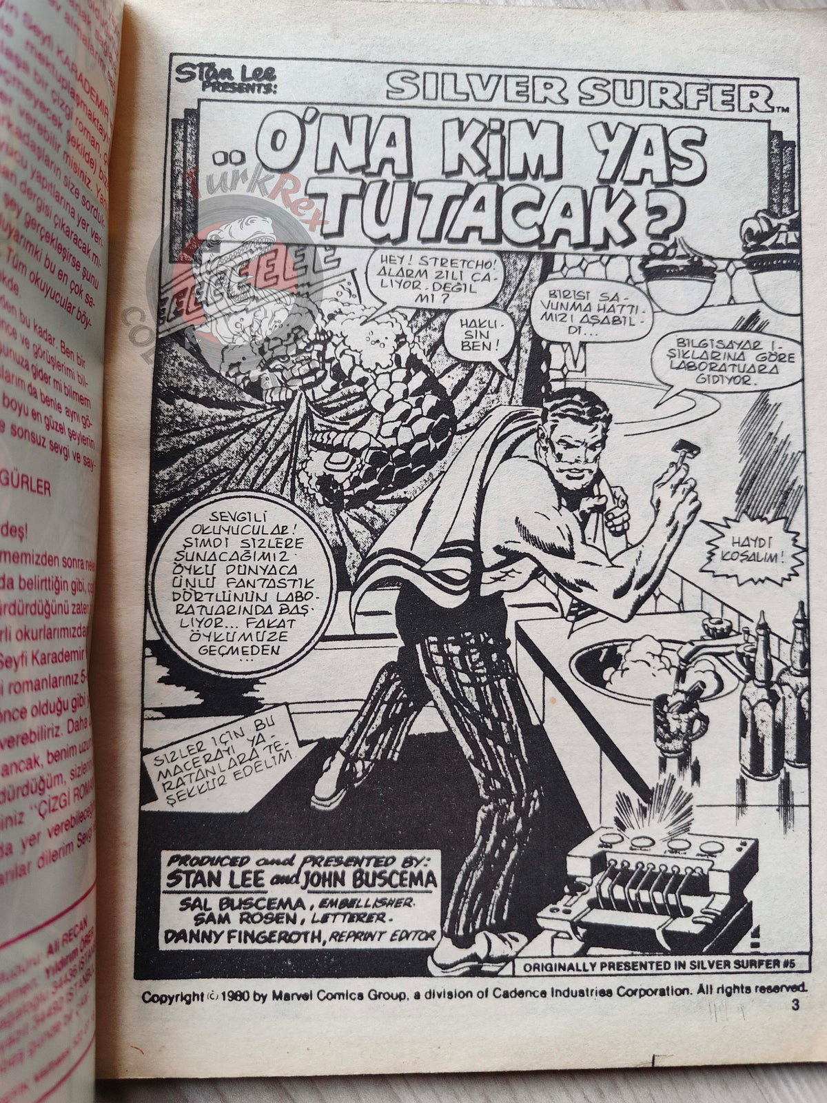 Silver Surfer #4 1987 Turkish Comic Turkey #5 #6 Fantasy Masterpieces #5