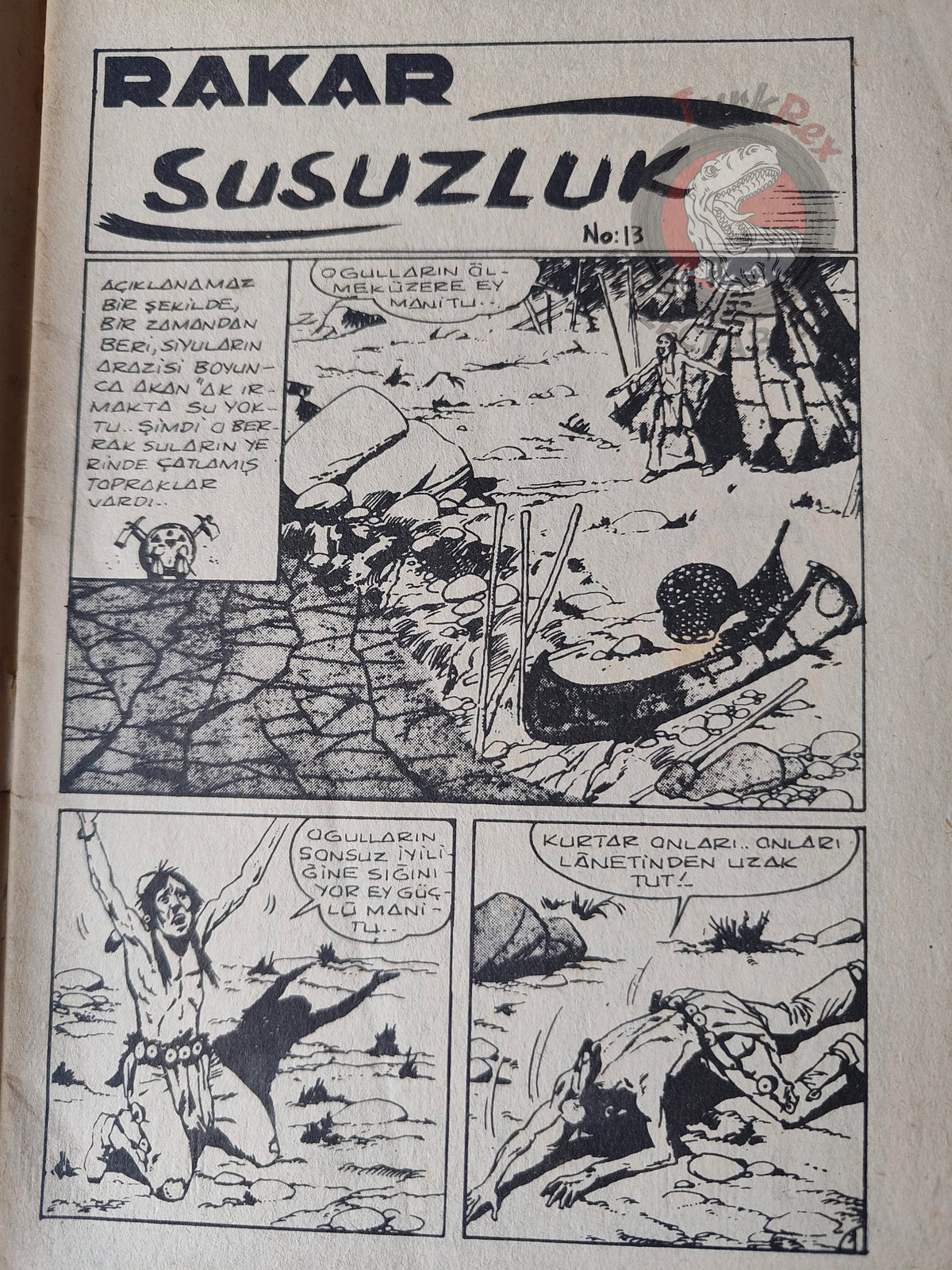 Rakar #13 1974 Turkish Comic Turkey Marcel Navarro Gaston Spirou & Fantasio
