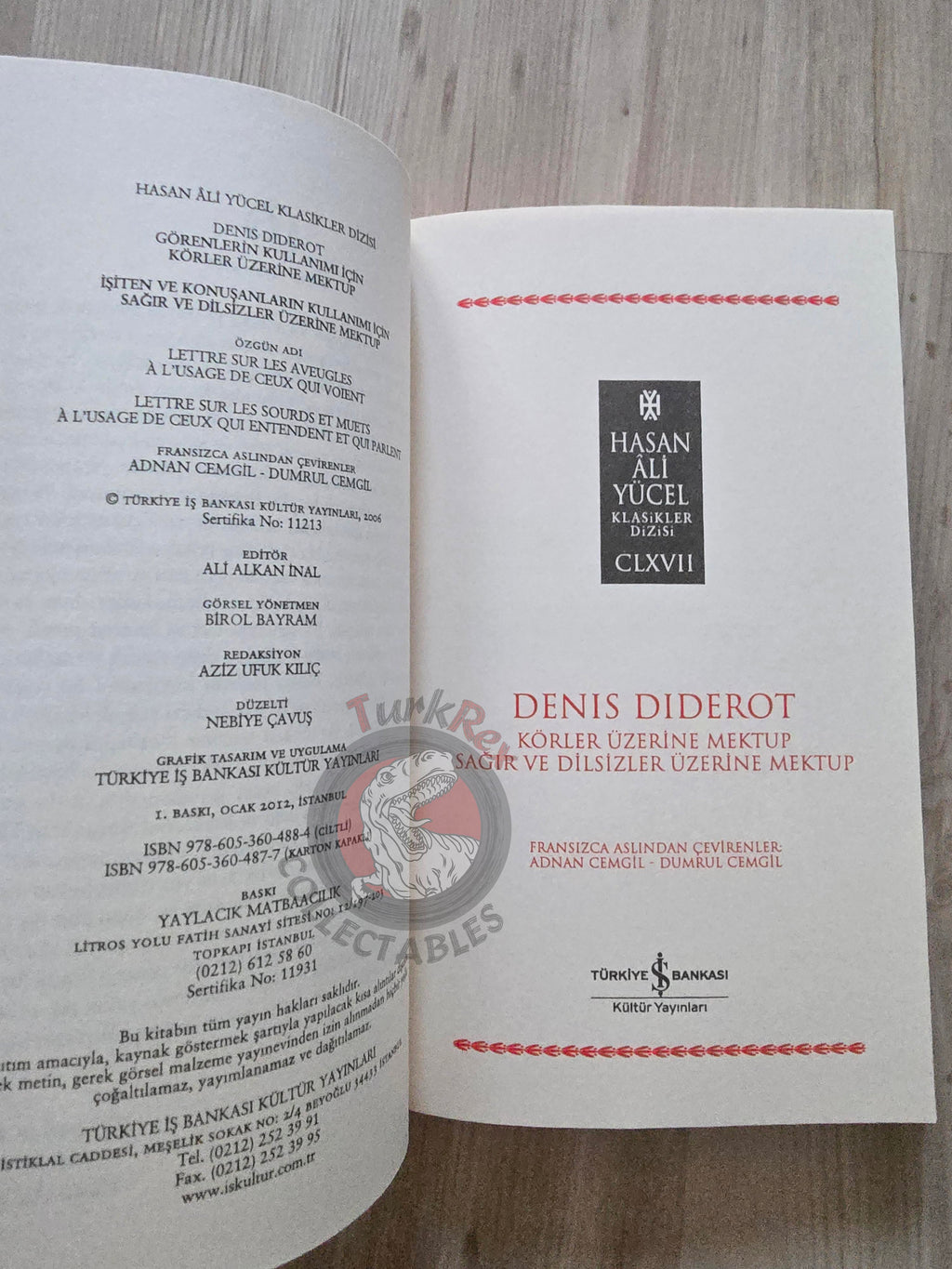 Denis Diderot – Letter on the Blind Deaf and Dumb 2012 Turkish Book Turkey