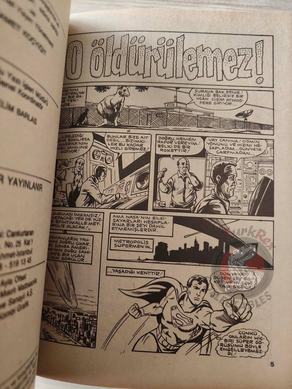 Superman #46 1986 Turkish Comic Turkey The Family #203 #204 #205 Action Comics #561