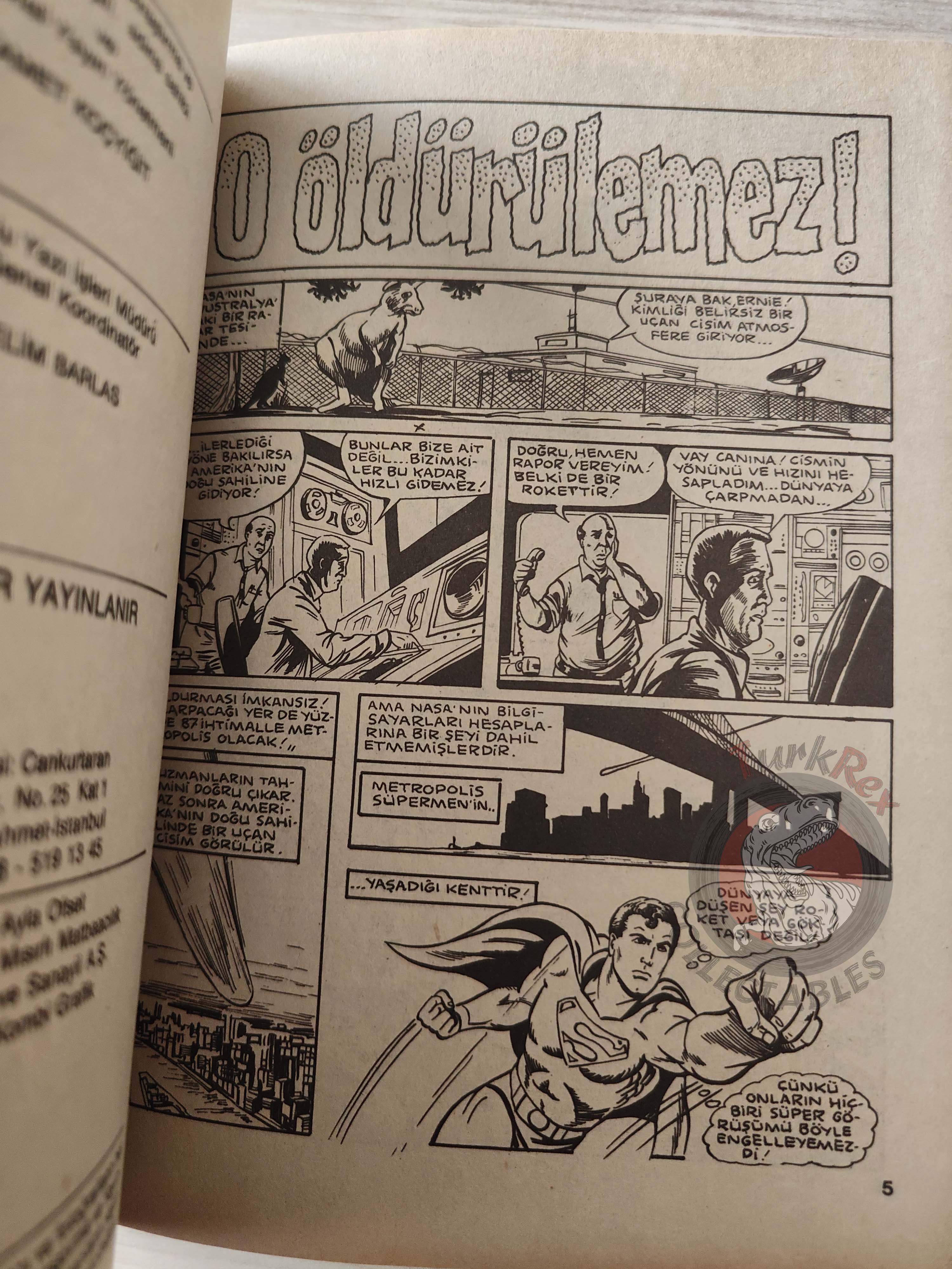 Superman #46 1986 Turkish Comic Turkey The Family #203 #204 #205 Action Comics #561