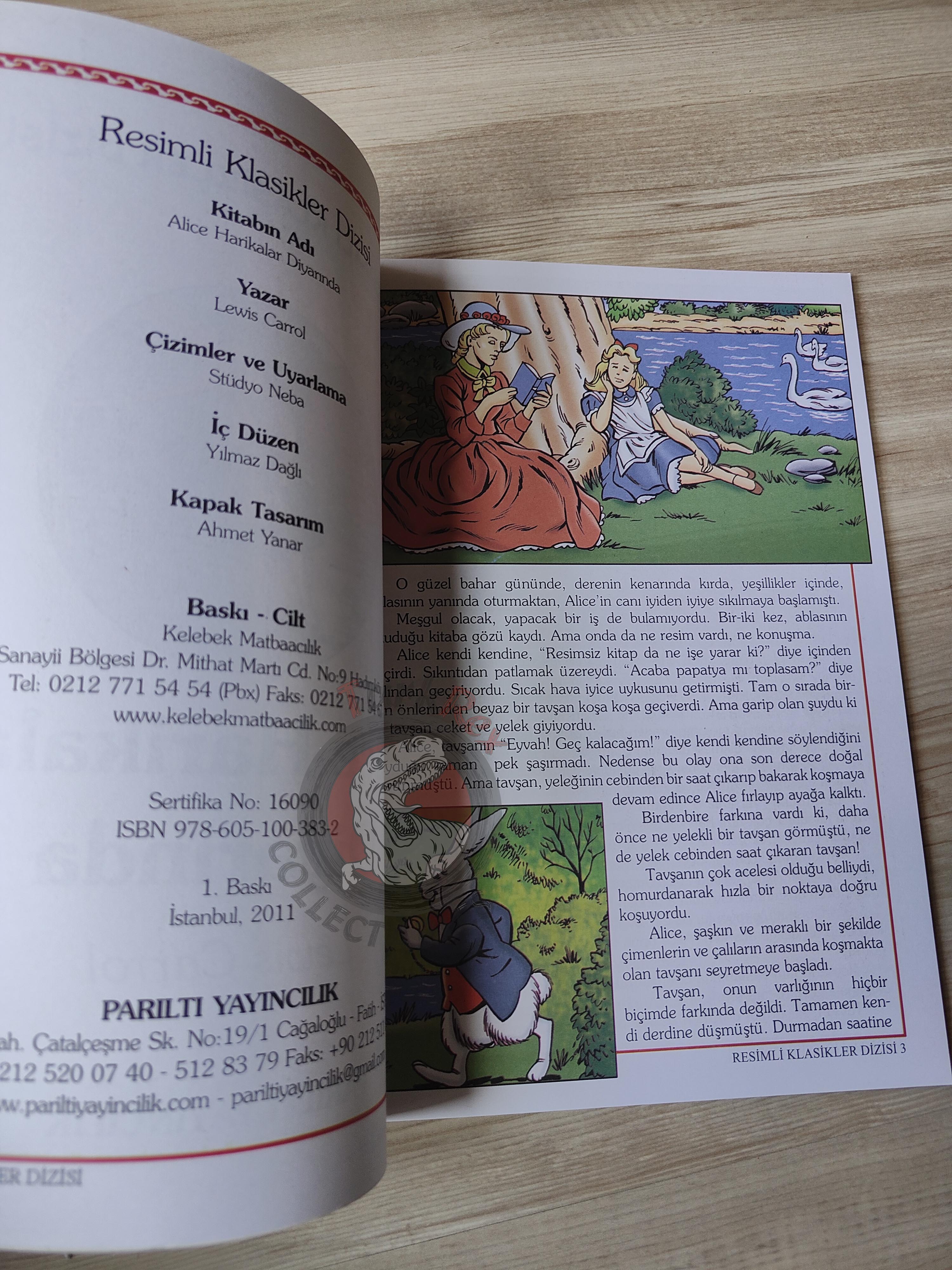 Lewis Carroll – Alice in Wonderland 2011 Turkish Book Turkey Illustrated 1