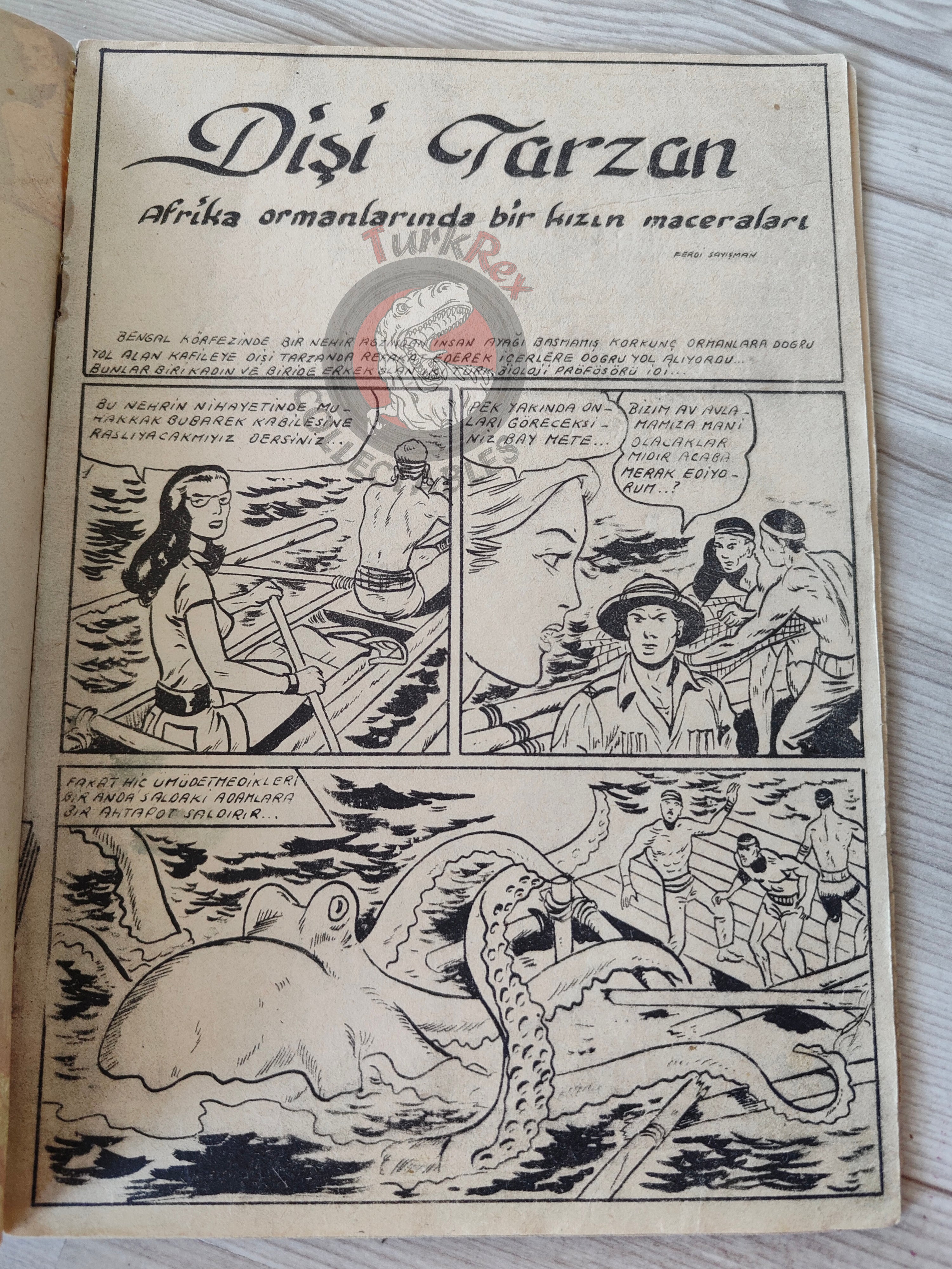 1001 Özel #148 1955 Tarzan - Brick Bradford Turkish Comic Mag Turkey
