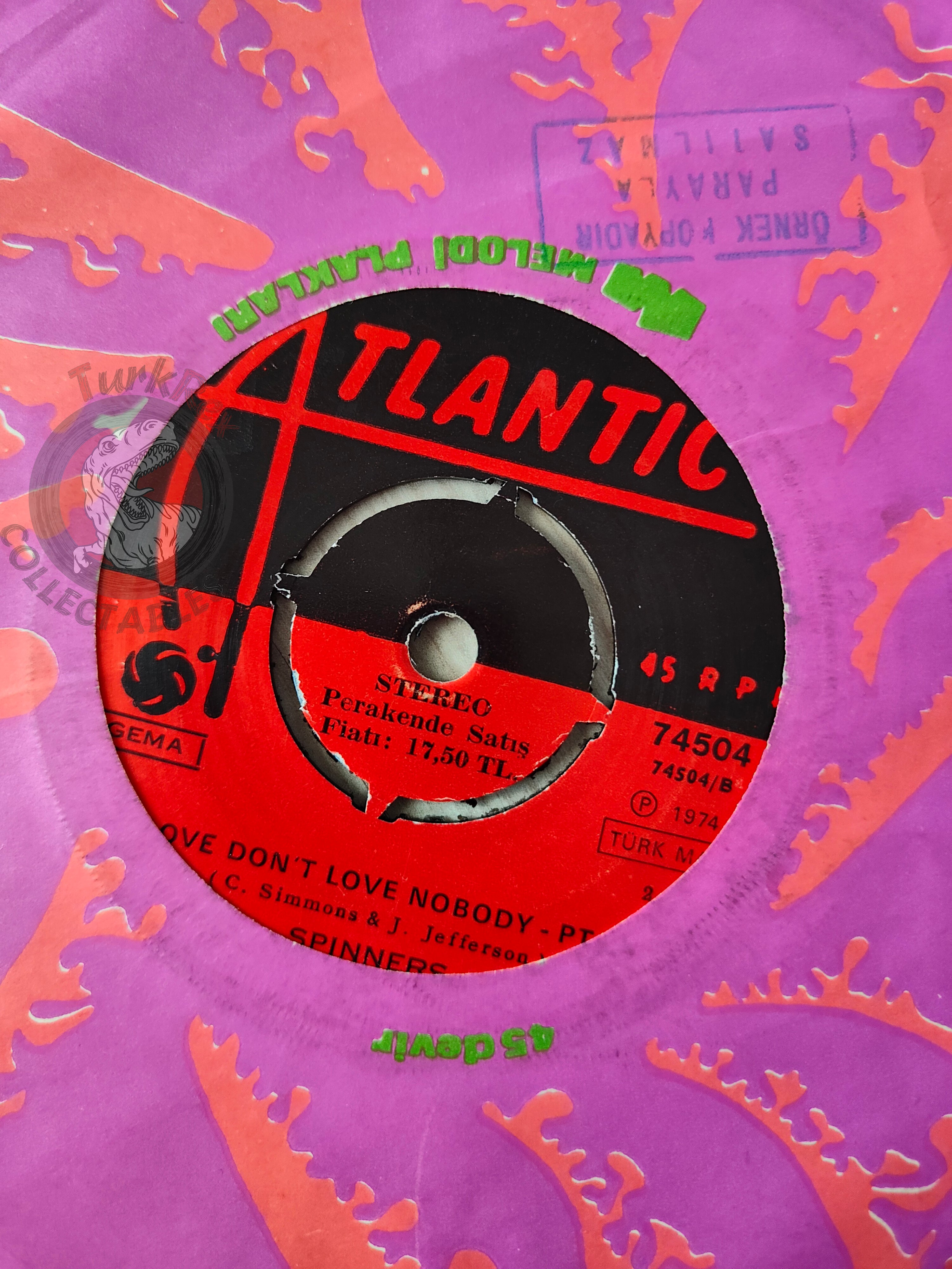 Spinners – Love Don't Love Nobody 7" Turkish Pressing Vinyl Turkey Edition