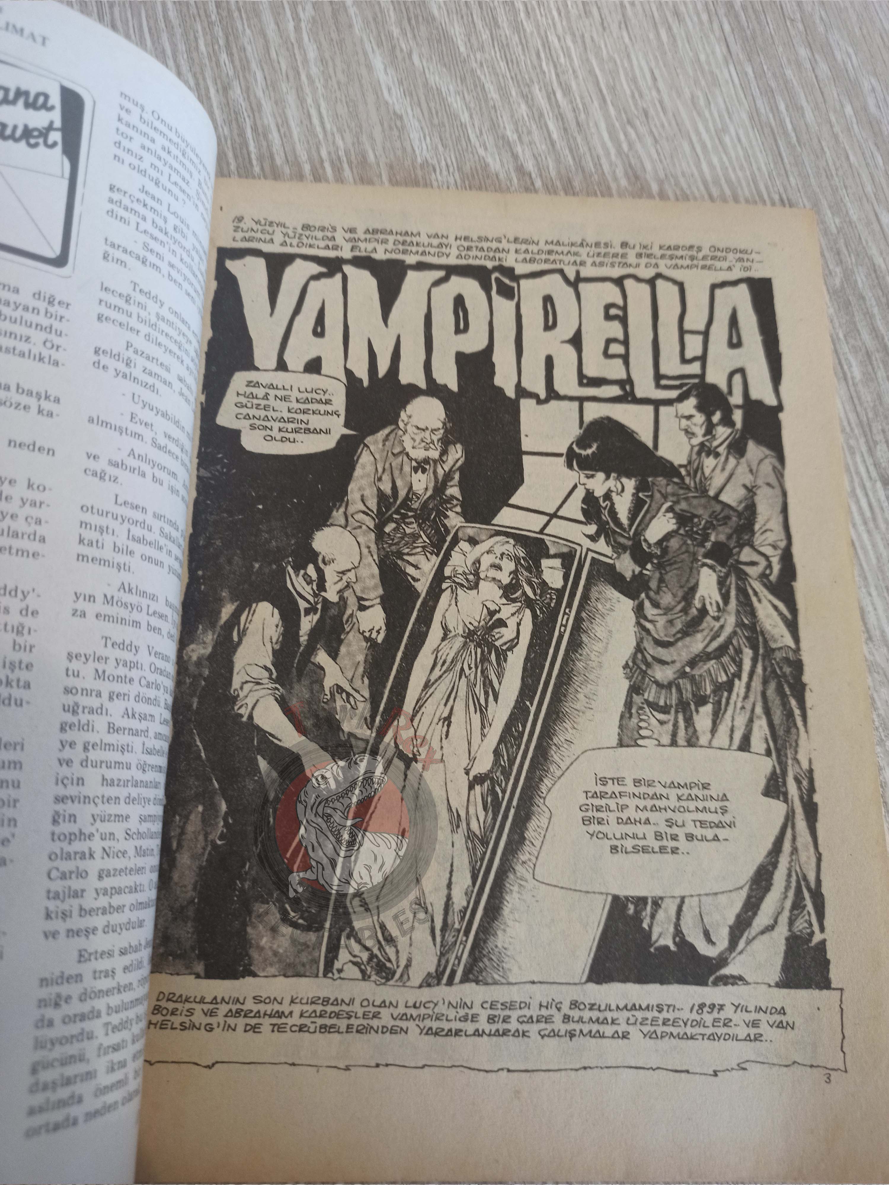 Vampirella #12 1977 Turkish Comic Turkey Warren Publishing cover #30 #20 Morbius