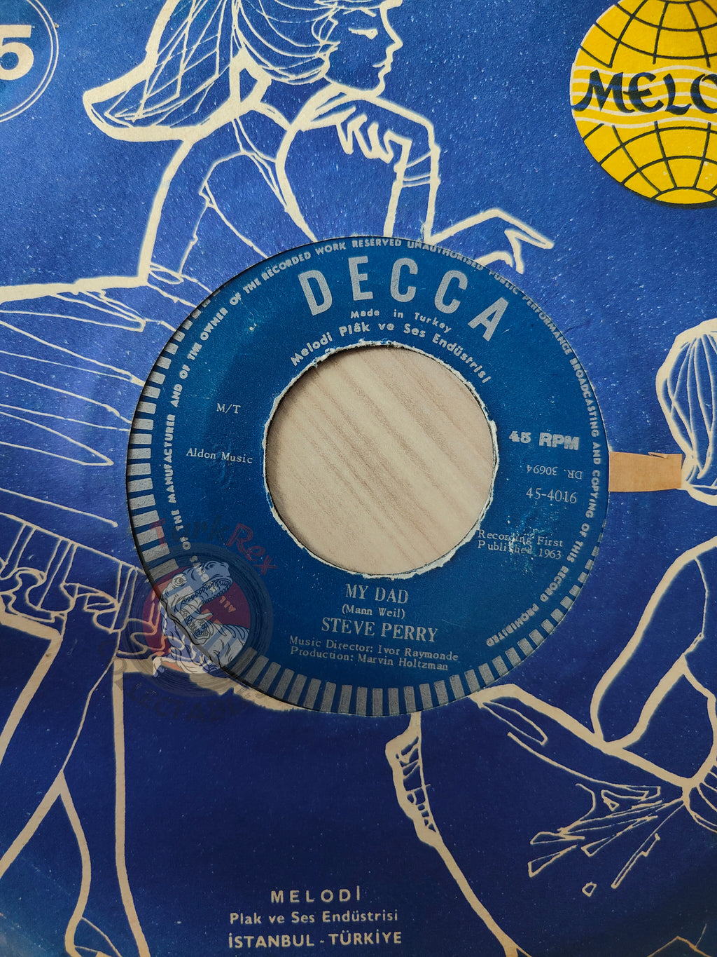 Steve Perry – My Dad 7" Turkish Pressing Vinyl Turkey Edition