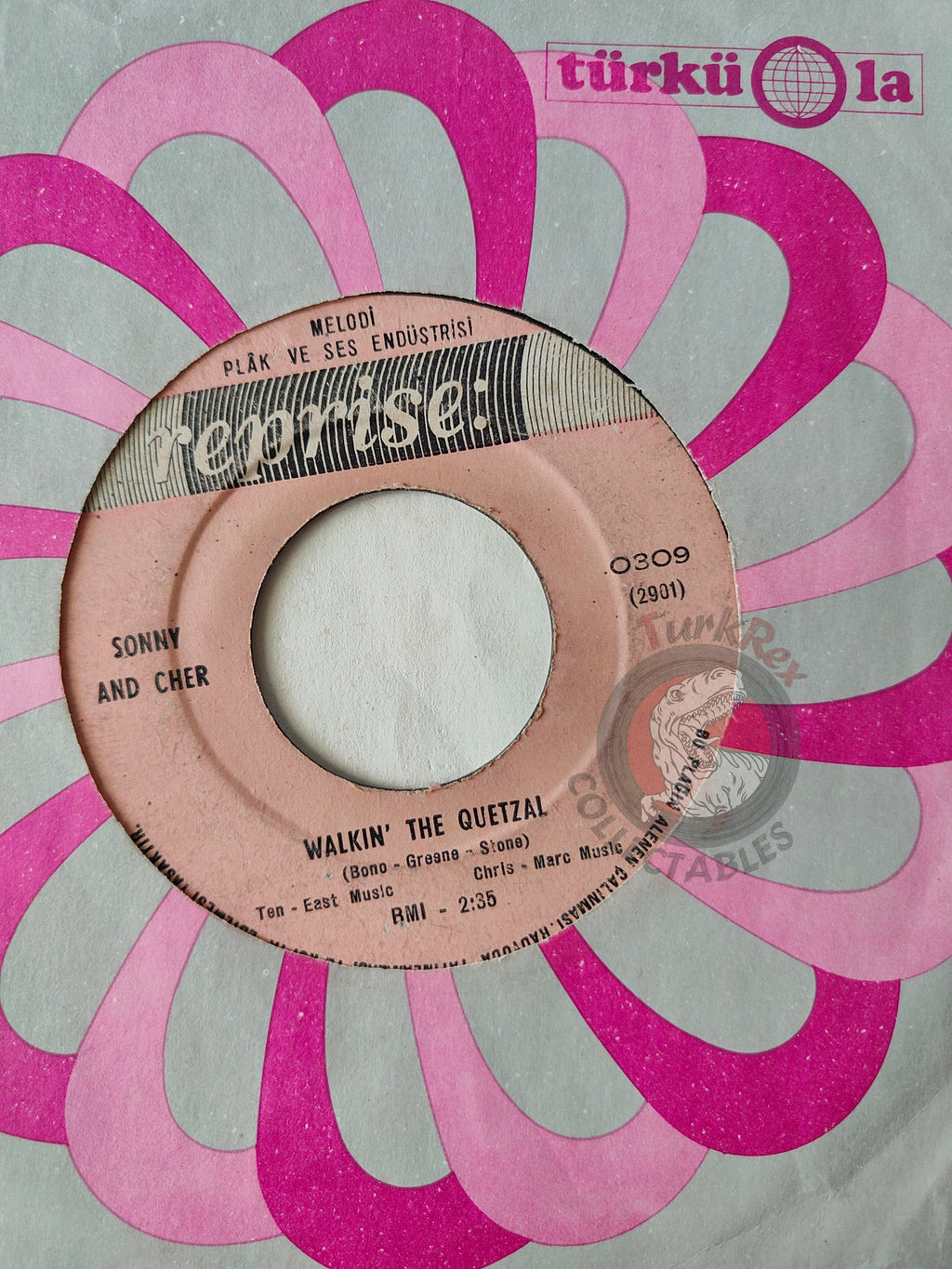 Sonny & Cher – Baby Don't Go 7" Turkish Pressing Vinyl Turkey Edition