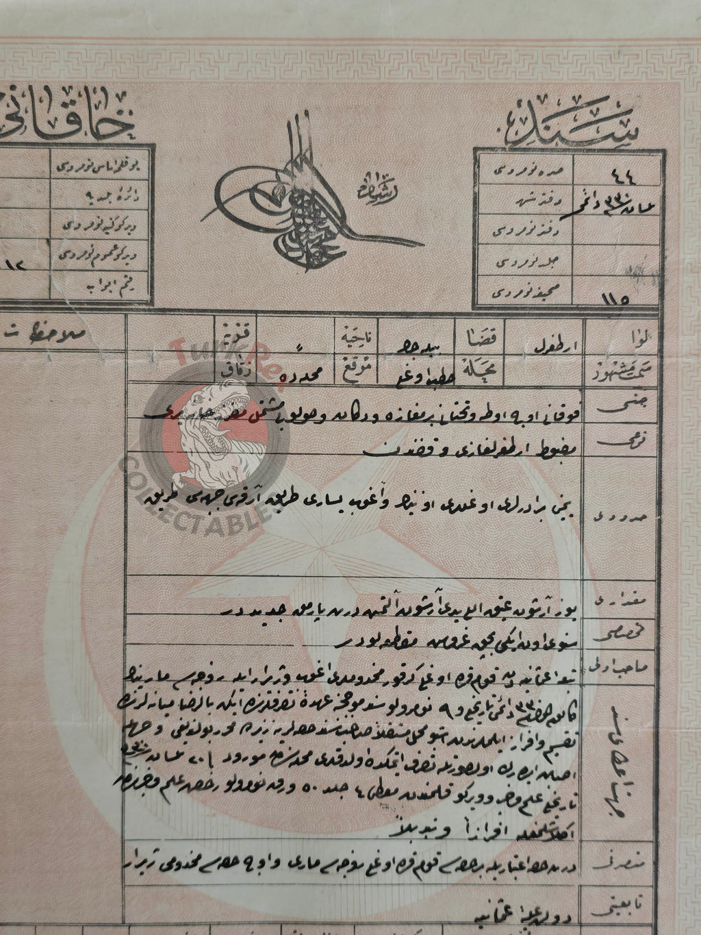 Ottoman 1914 Land Deed House in Ertuğrul Bilecik Title Armenian Family Armenia 1
