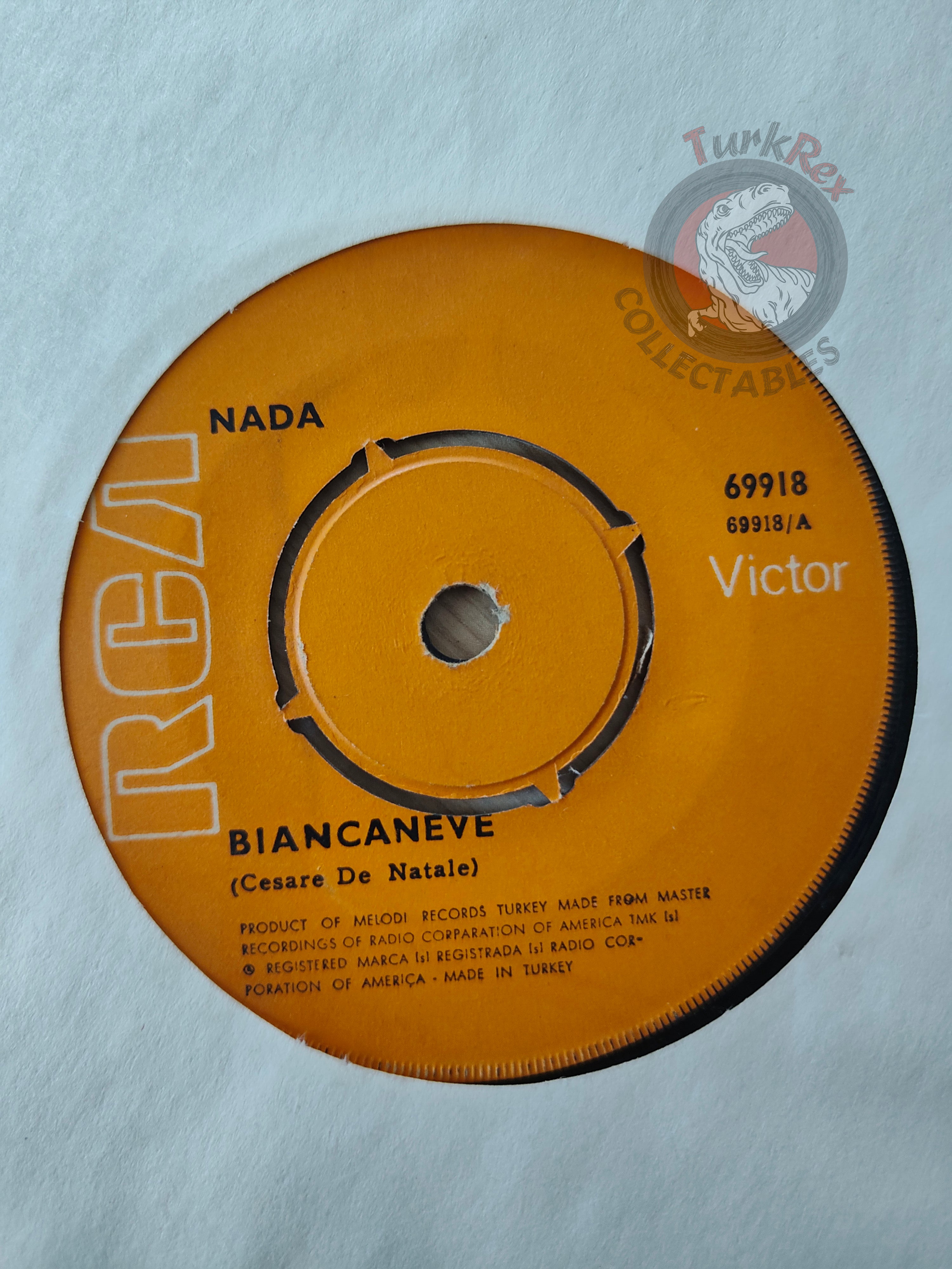 Nada  – Biancaneve 7" Turkish Pressing Vinyl Turkey Edition