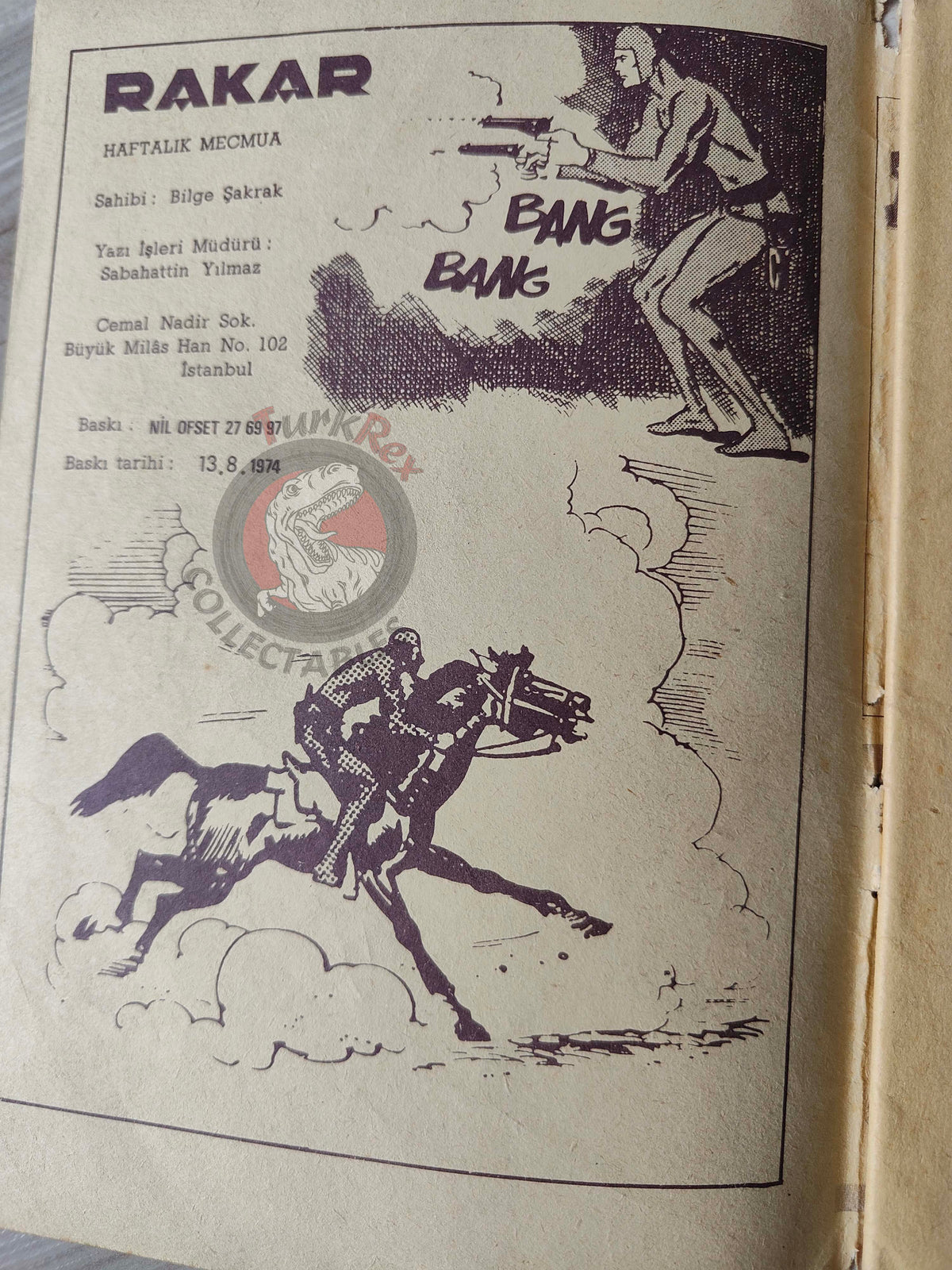 Rakar #7 1974 Turkish Comic Turkey Marcel Navarro Franco Frescura