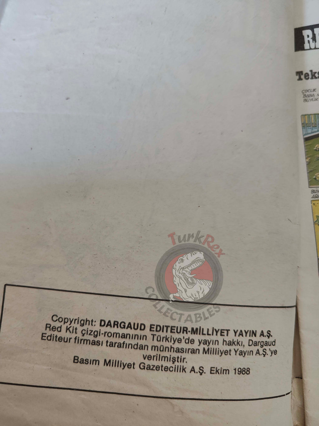 Lucky Luke #1 Le Daily Star 1988 Turkish Comic Turkey