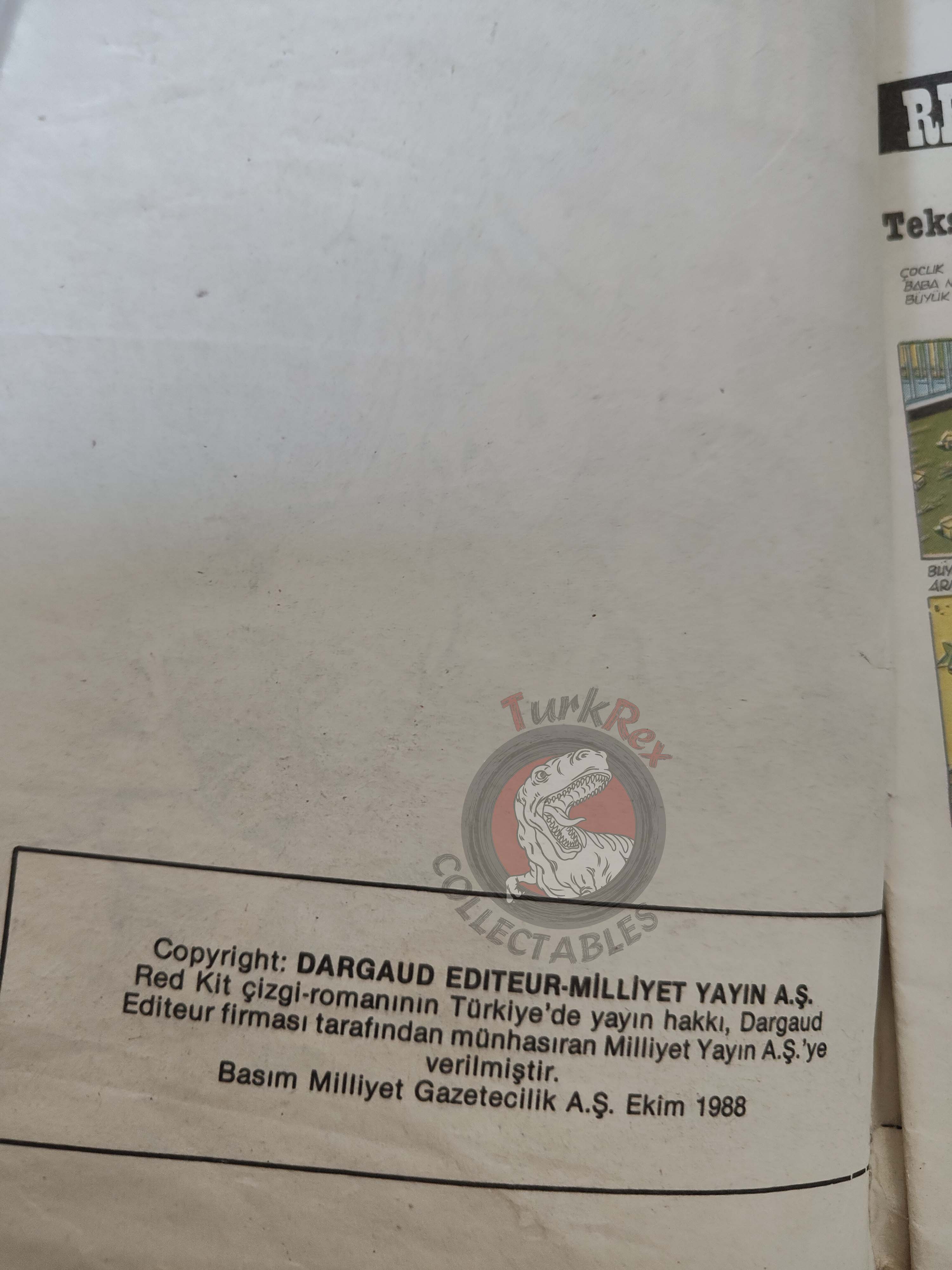 Lucky Luke #1 Le Daily Star 1988 Turkish Comic Turkey