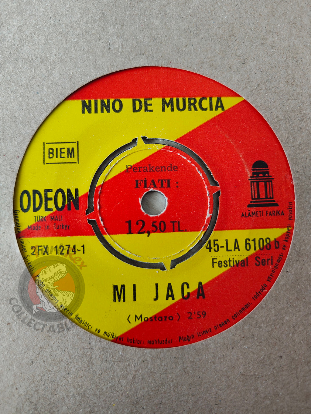 Nino De Murcia – La, La, La 7" Turkish Pressing Vinyl Turkey Edition
