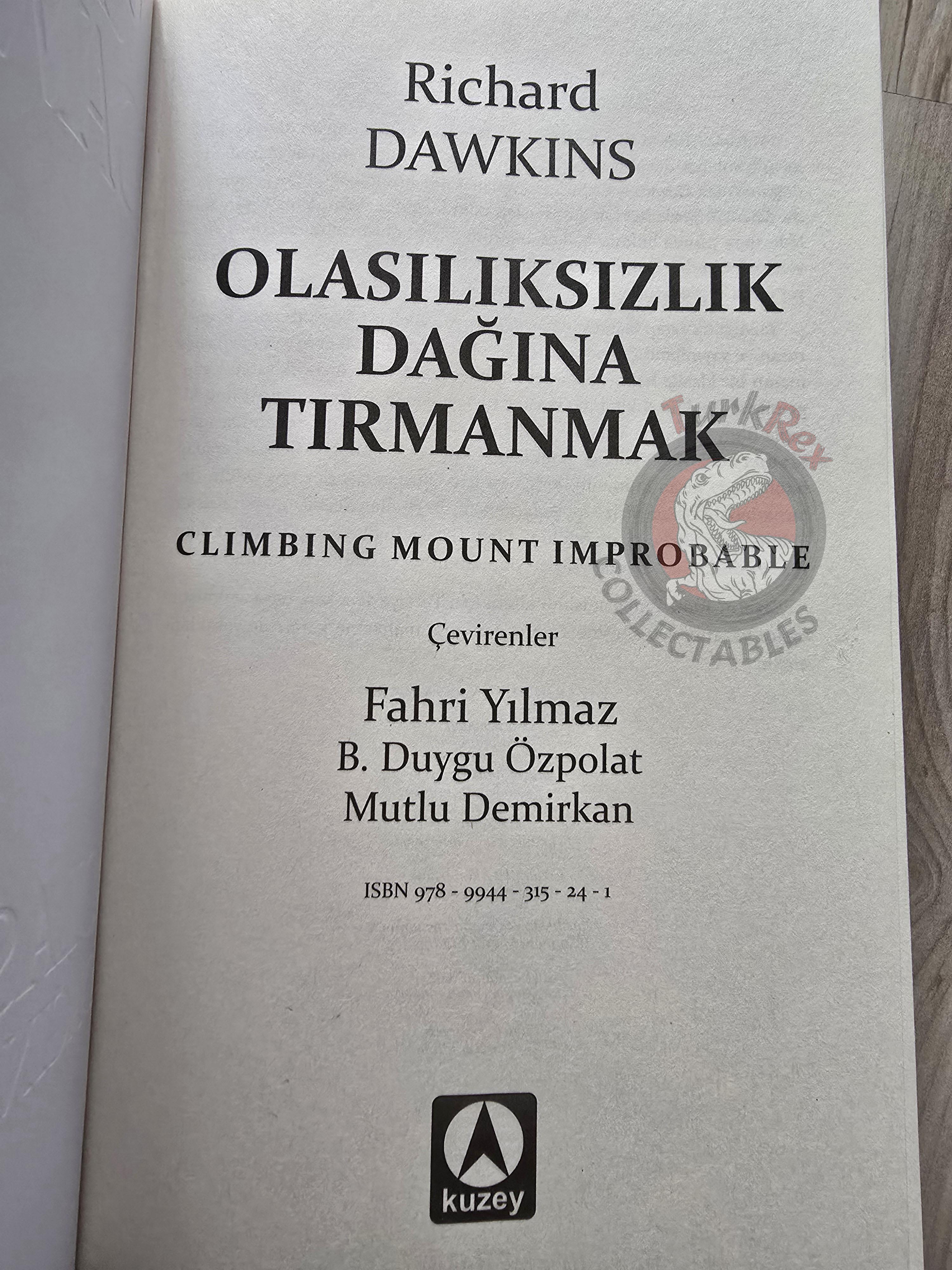 Richard Dawkins – Climbing Mount Improbable 2017 Turkish Book Turkey