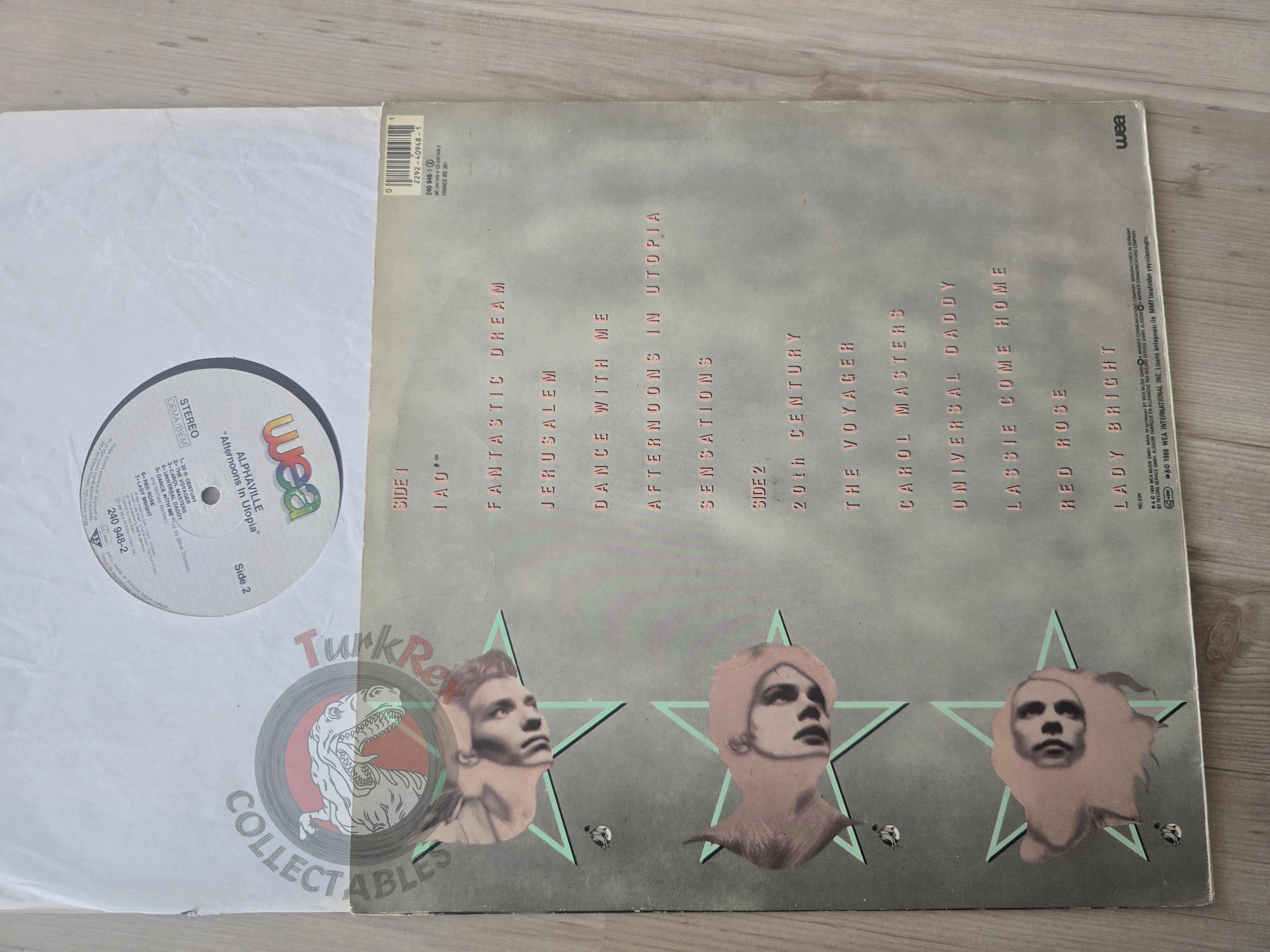 Alphaville – Afternoons In Utopia  Turkish Pressing Vinyl Turkey Edition