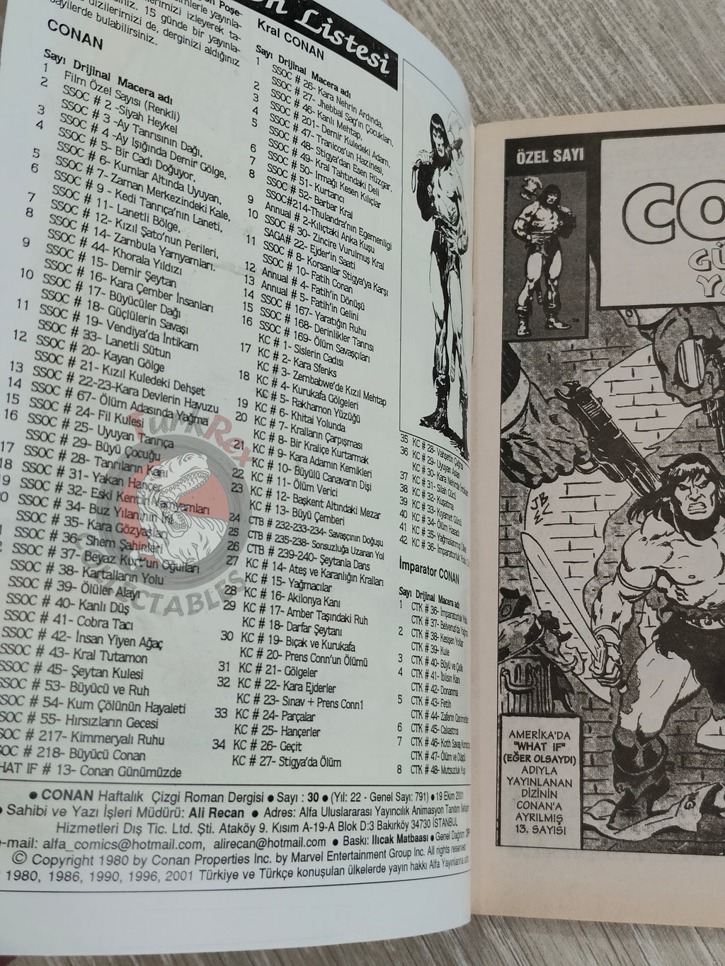 Conan #30 What If #13 the Barbarian Walked the Earth Today Turkish Comic Turkey