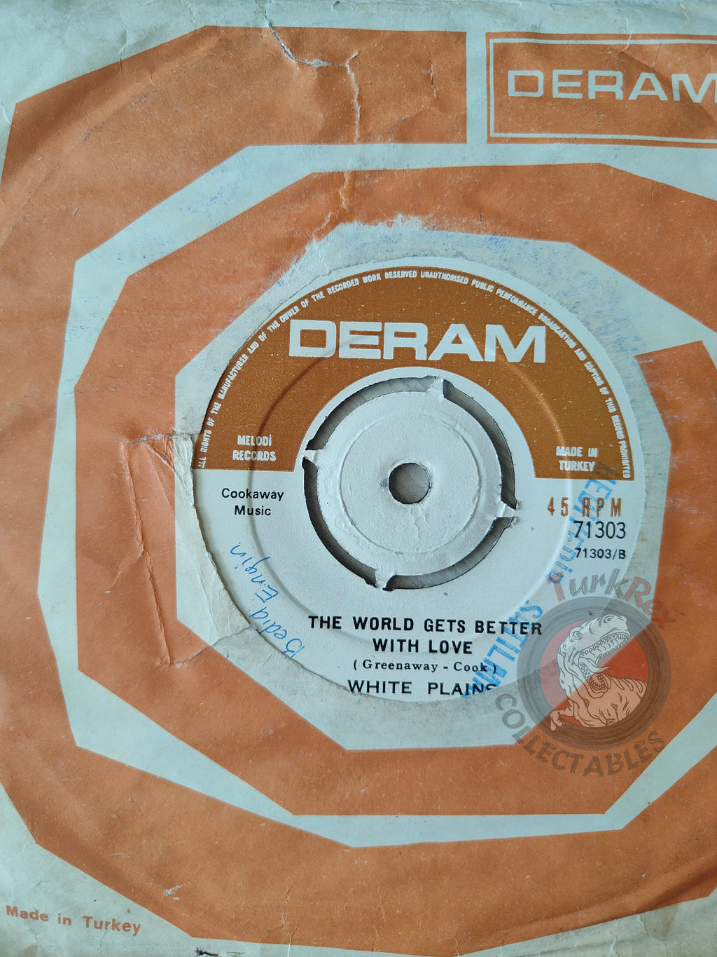 White Plains – When You Are A King 7" Turkish Pressing Vinyl Turkey Edition
