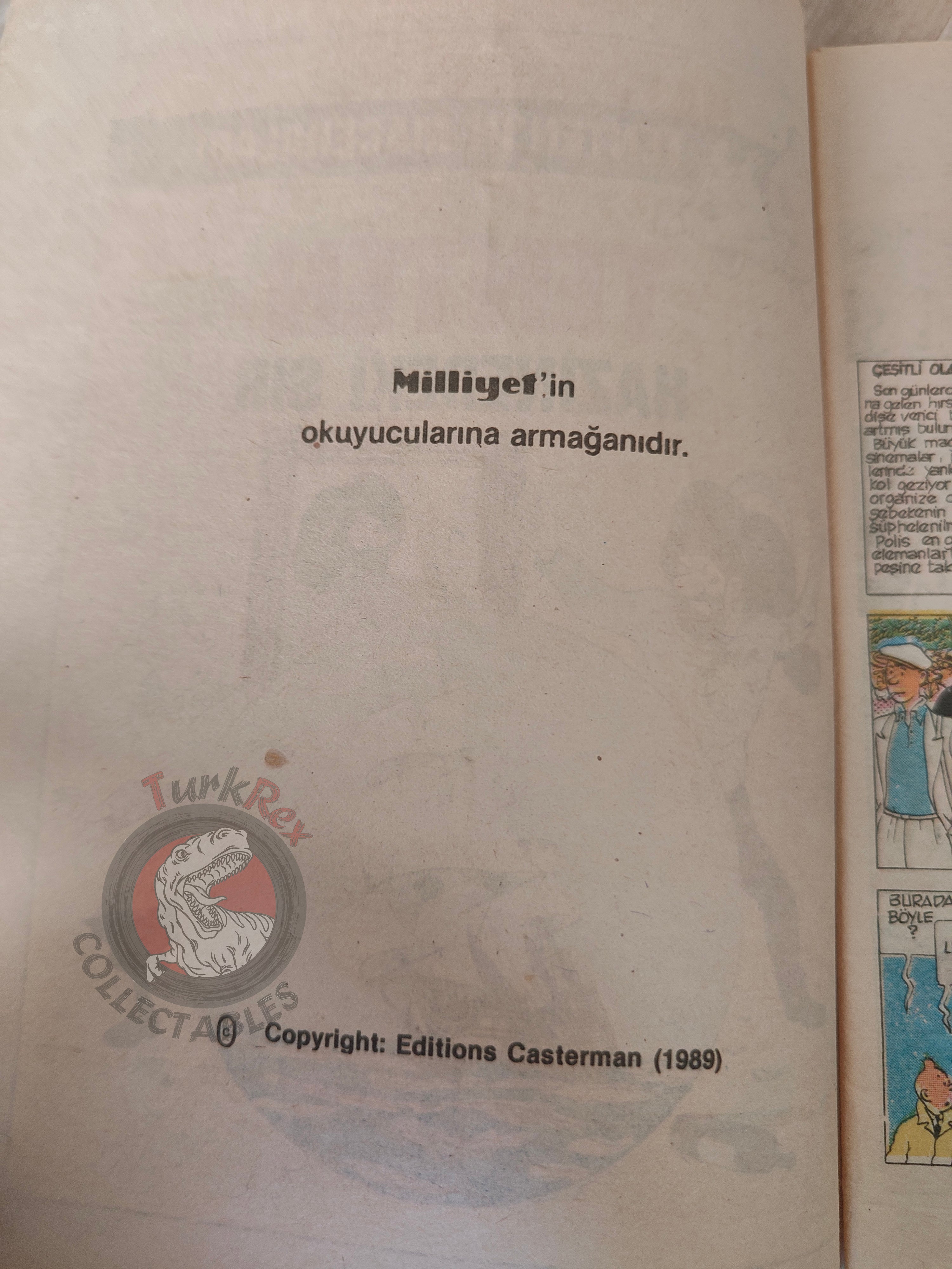 Tintin – The Secret Of The Unicorn 1989 Turkish Edition Comic Turkey