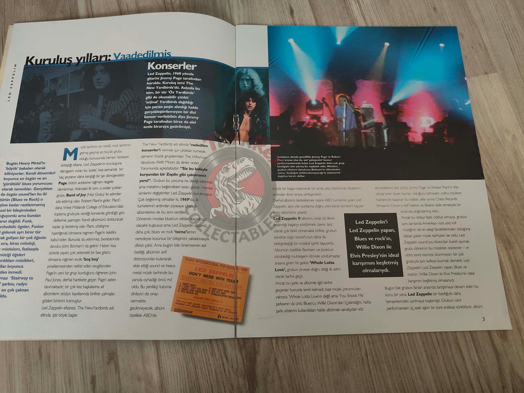 DVD Classics 2004 Led Zeppelin Bio Special Issue Turkish Mag Turkey