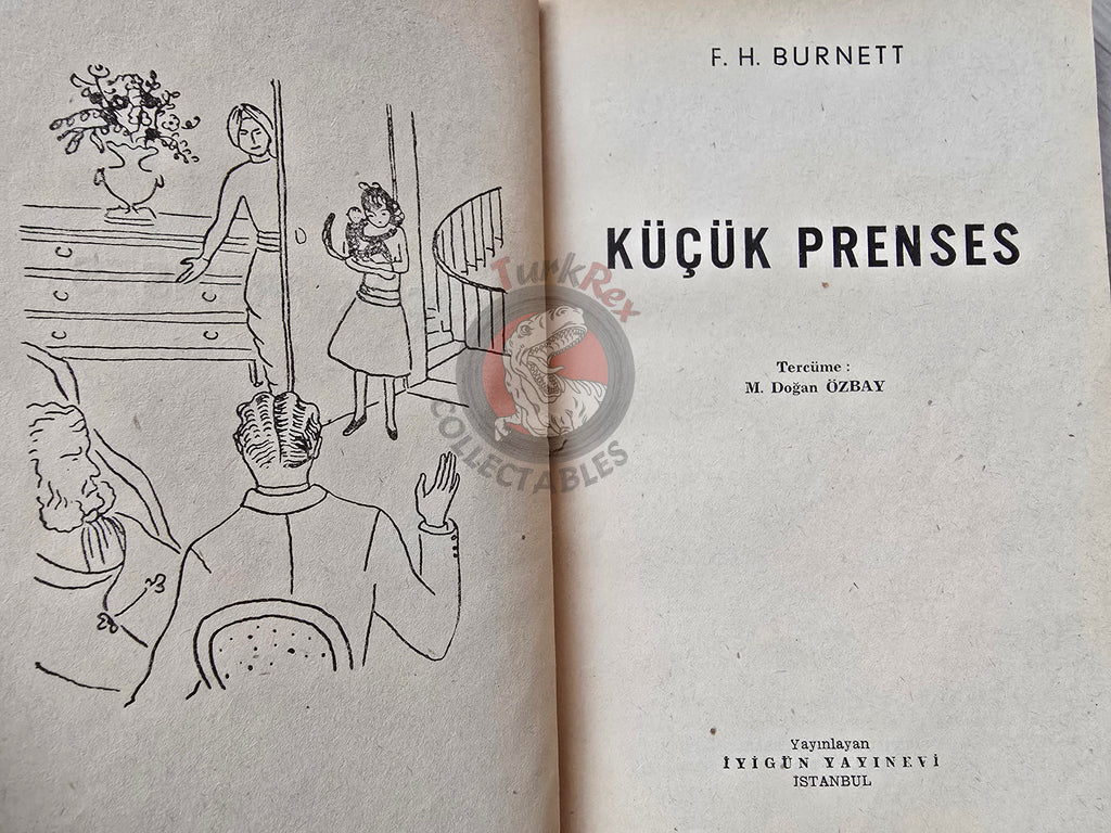 Frances H. Burnett – A Little Princess 1960 Turkish Book Turkey Illustrated