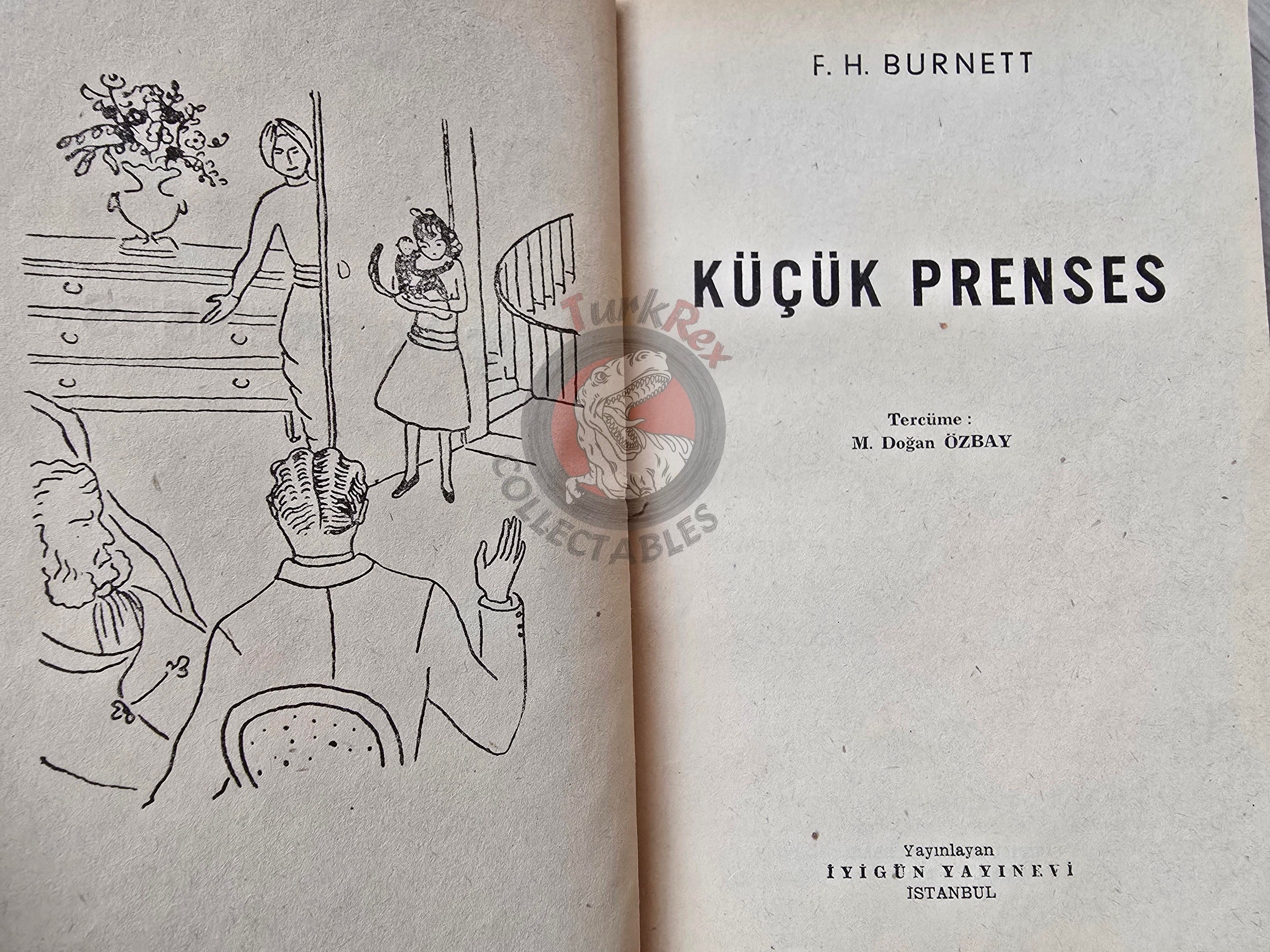 Frances H. Burnett – A Little Princess 1960 Turkish Book Turkey Illustrated