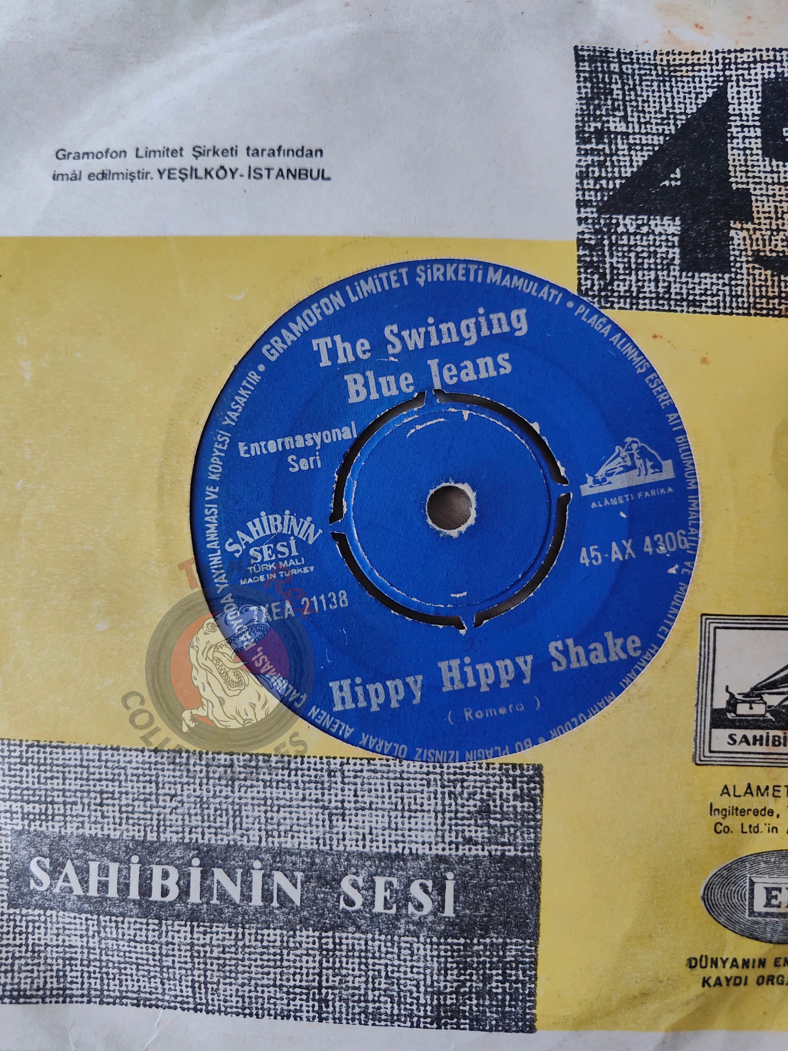 The Swinging Blue Jeans – Hippy Hippy Shake 7" Turkish Pressing Vinyl Turkey Edition 1