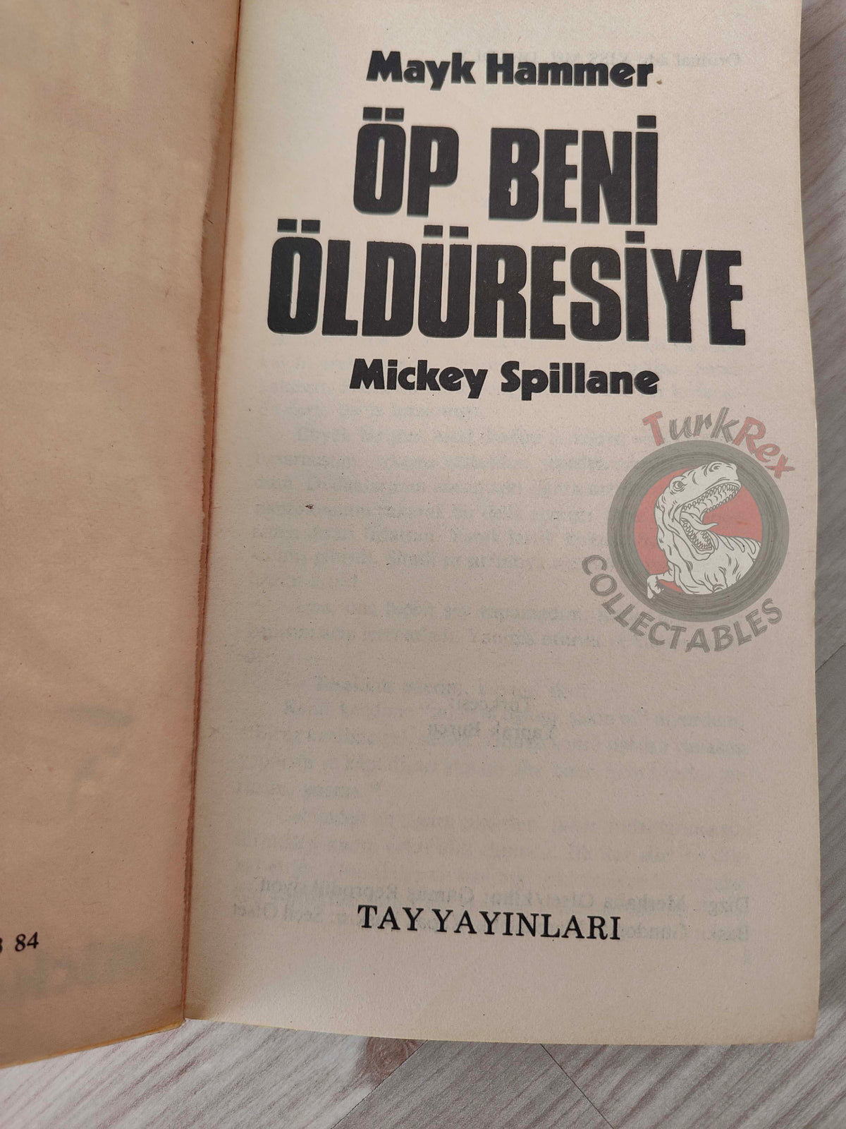Mickey Spillane – Mike Hammer Kiss Me Deadly 1984 1st Turkish Book Turkey