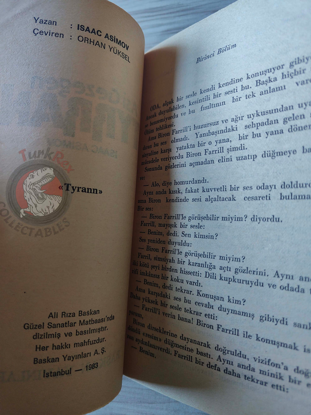Isaac Asimov – Tyrann  1983 1st Turkish Book Turkey