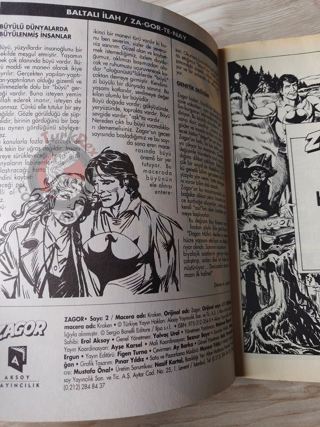 Zagor #2 1999 Kraken Turkish Comic Turkey