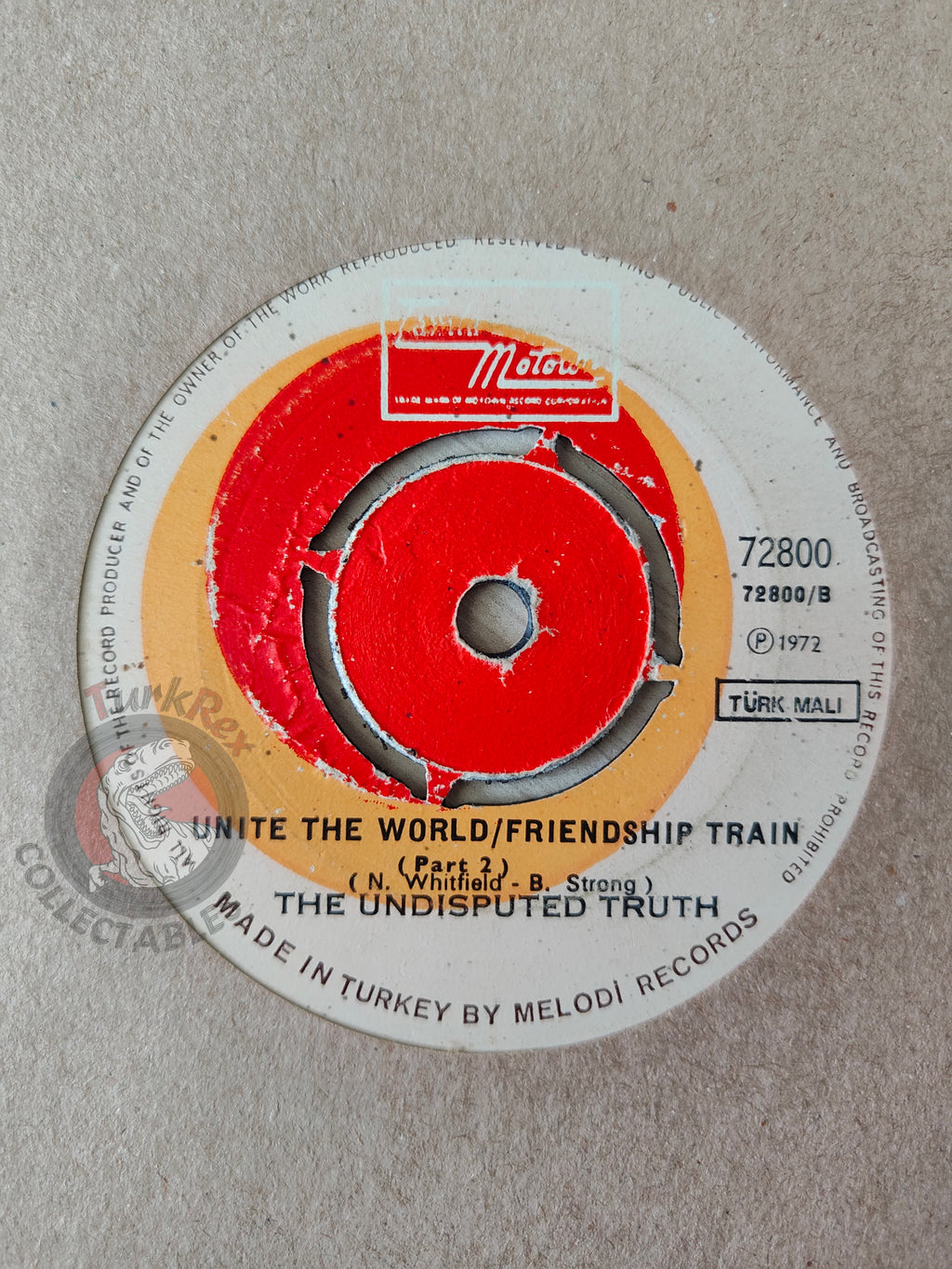 The Undisputed Truth – Unite The World 7" Turkish Pressing Vinyl Turkey Edition