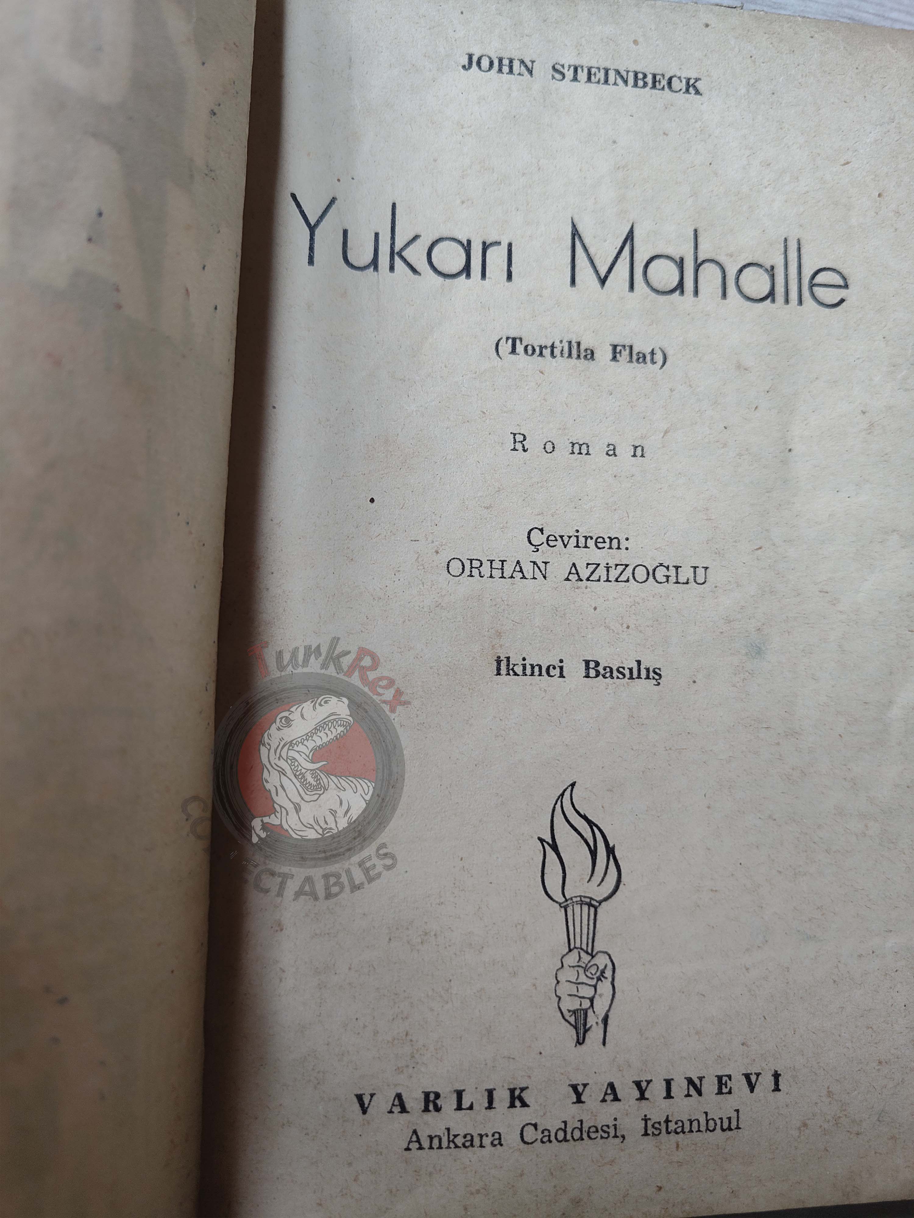 John Steinbeck – Tortilla Flat 1954 Turkish Book Turkey