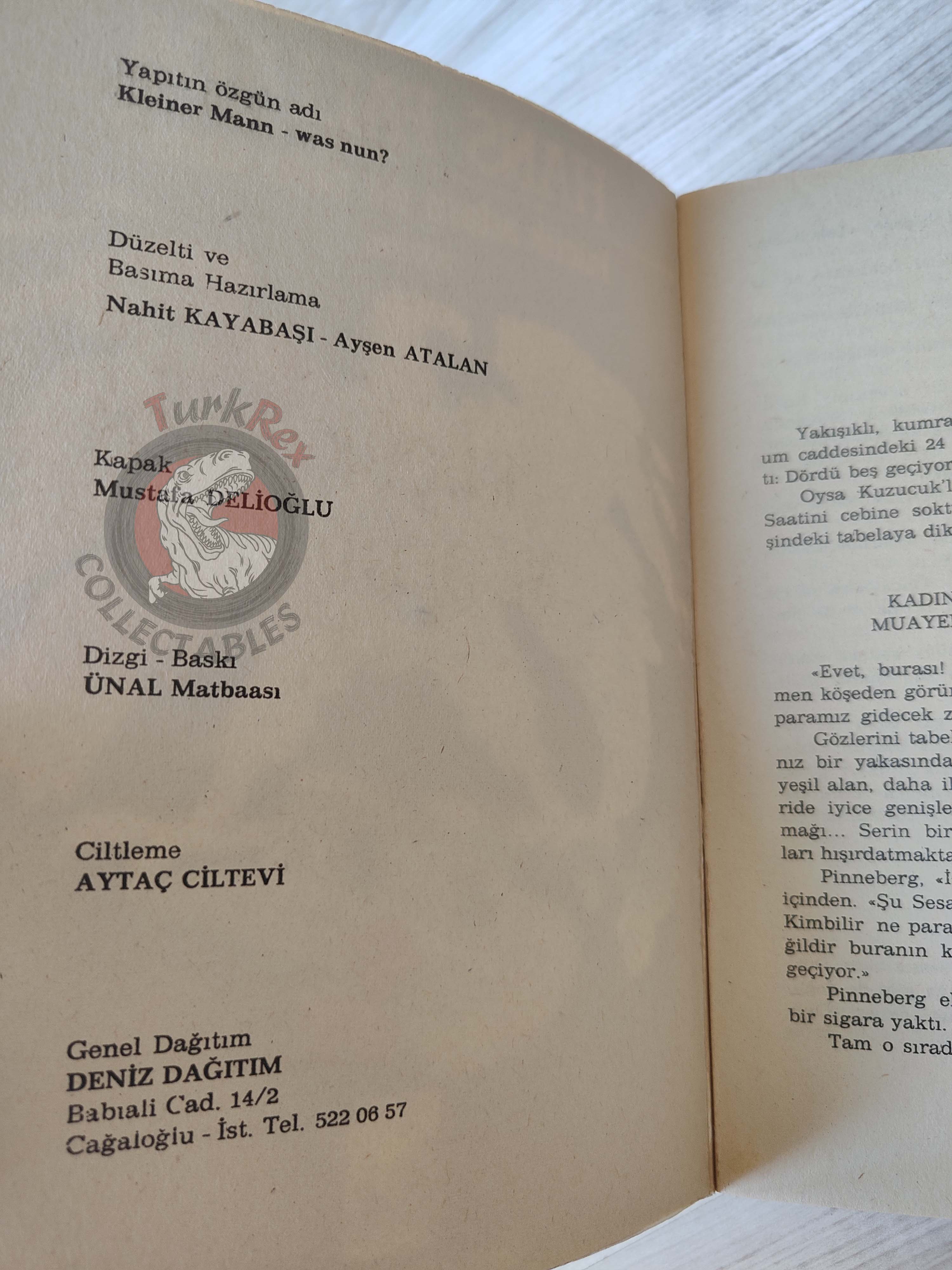 Hans Fallada – Kleiner Mann, Was Nun? 1983 1st Turkish Book Turkey