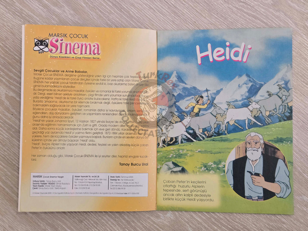 Johanna Spyri – Heidi 2005 Turkish Book Turkey Illustrated