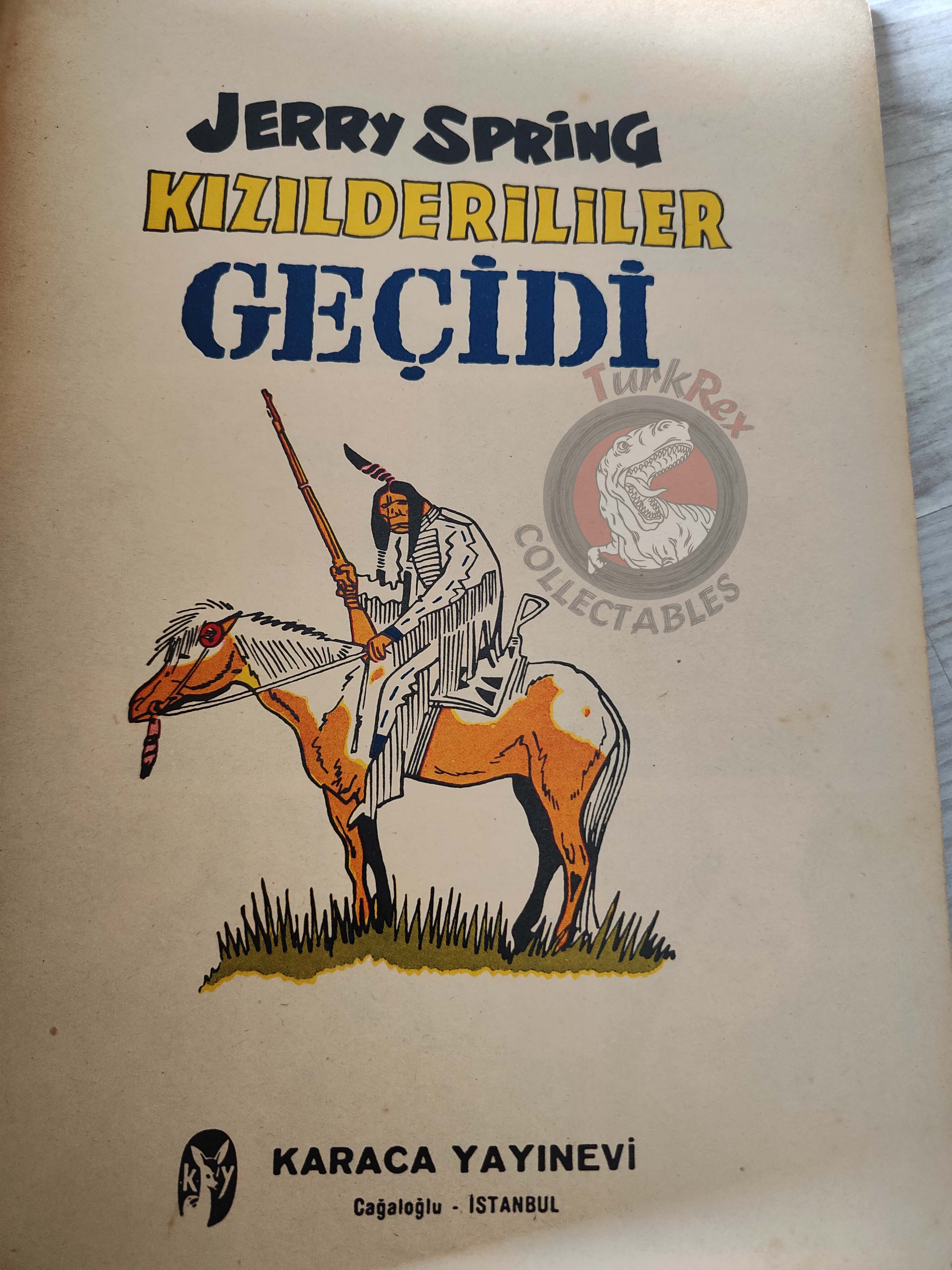 Jerry Spring - La Passe des Indiens 1962 Turkish Comic Turkey Jijé