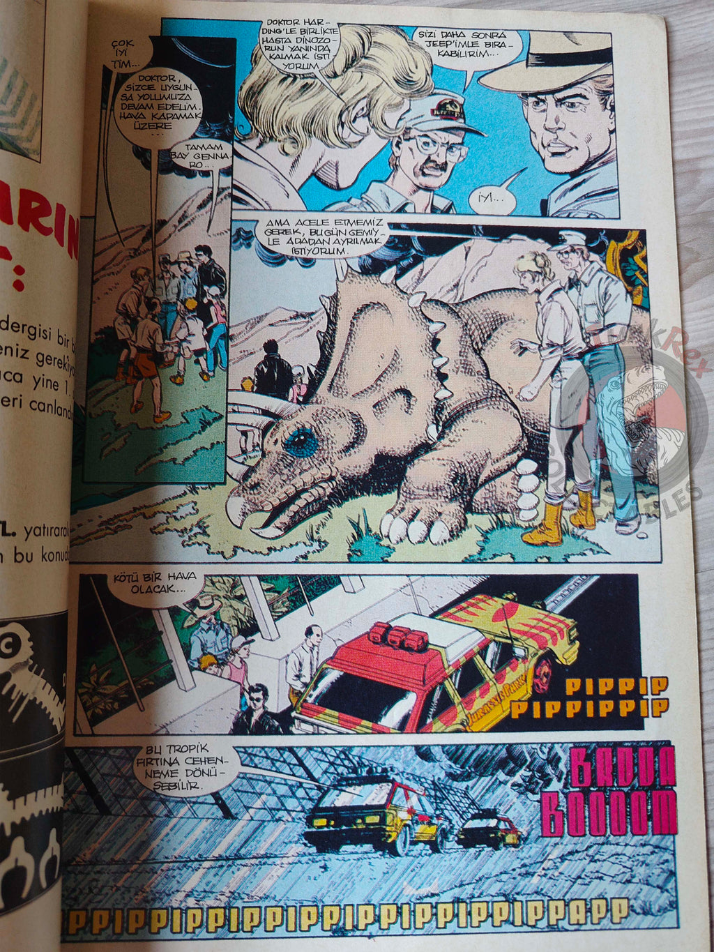 Jurassic Park #8 Turkish Edition Comic Turkey Topps Spielberg