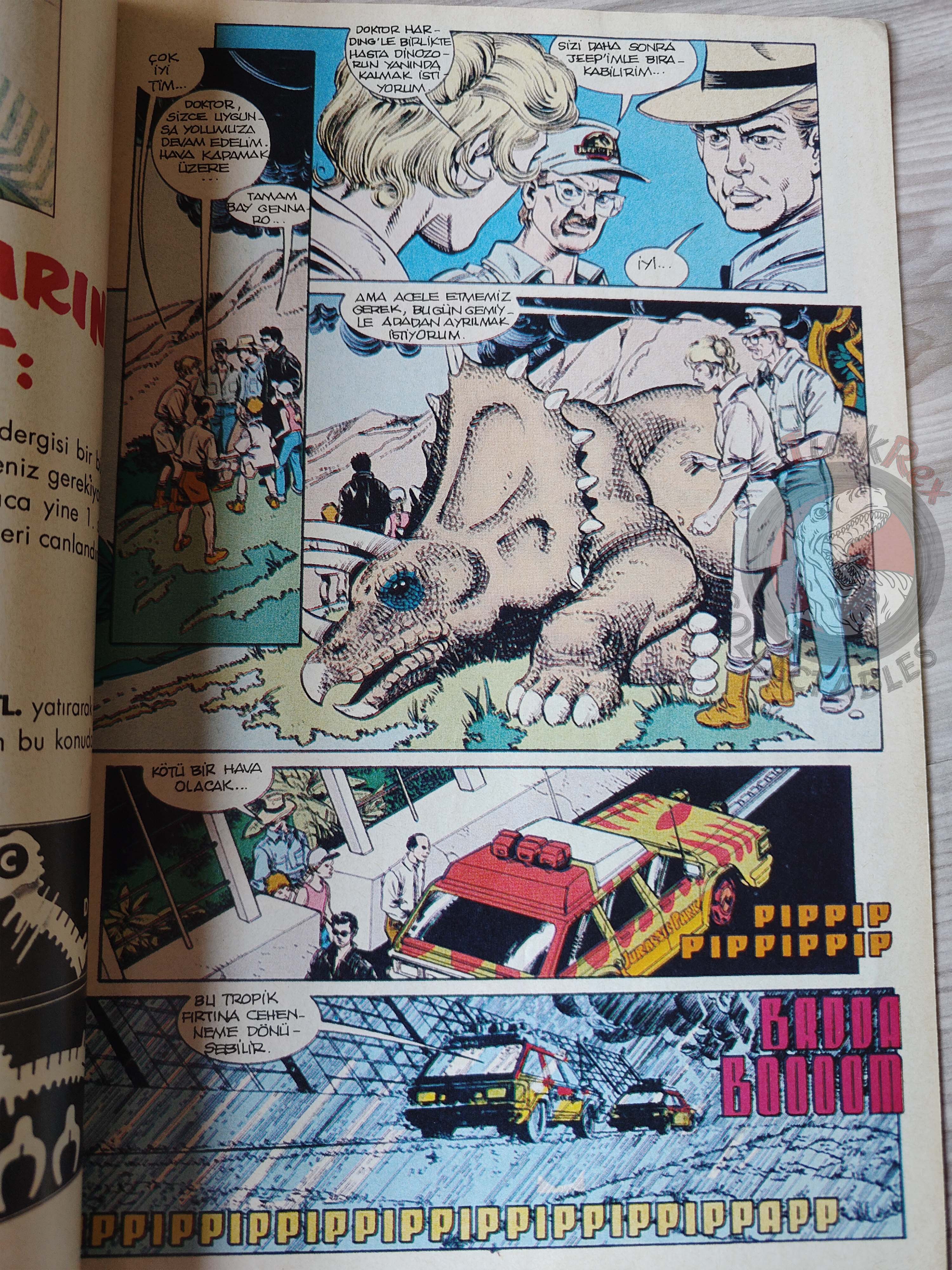 Jurassic Park #8 Turkish Edition Comic Turkey Topps Spielberg