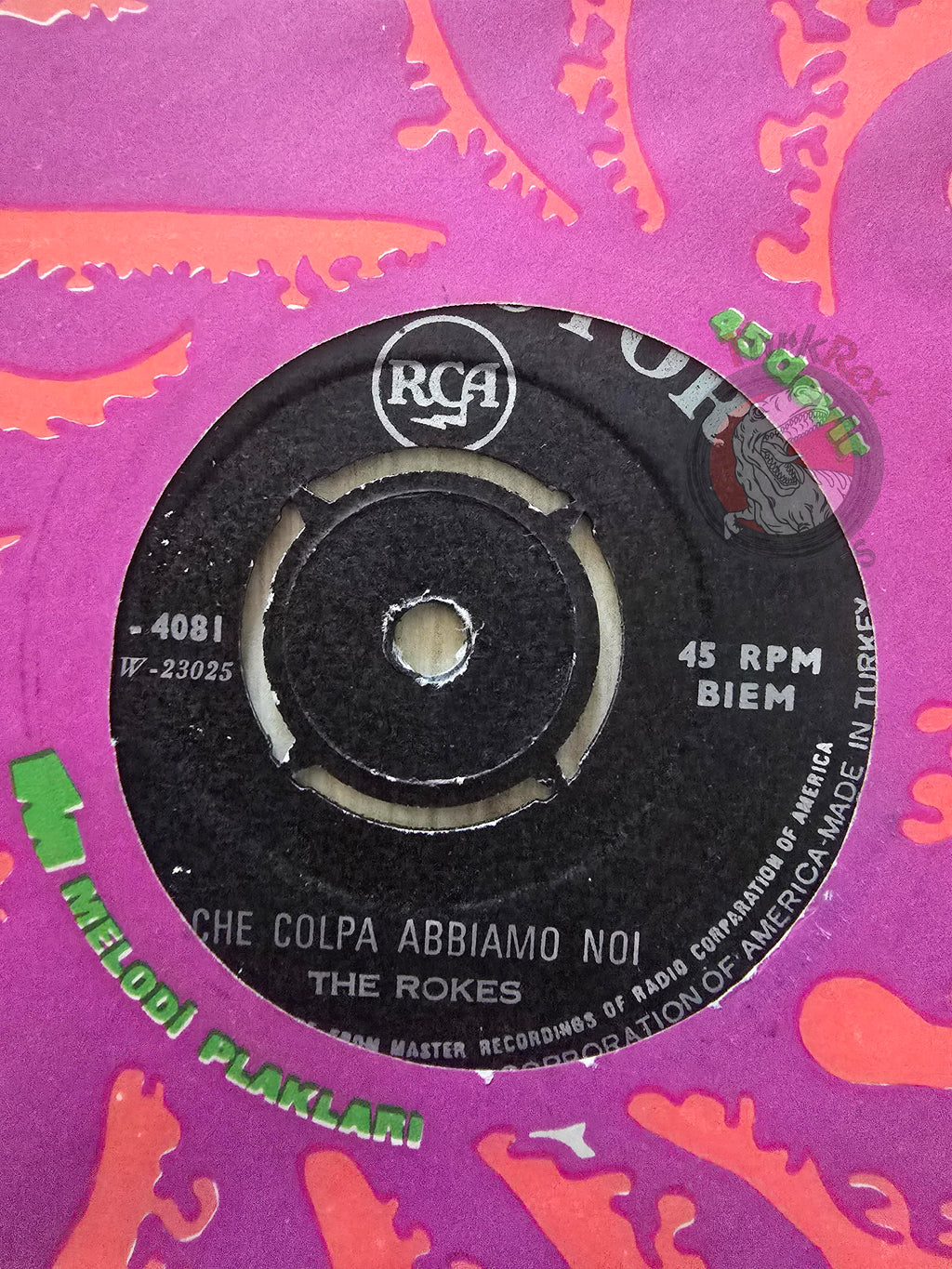 The Rokes – Che Colpa Abbiamo Noi 7" Turkish Pressing Vinyl Turkey Edition