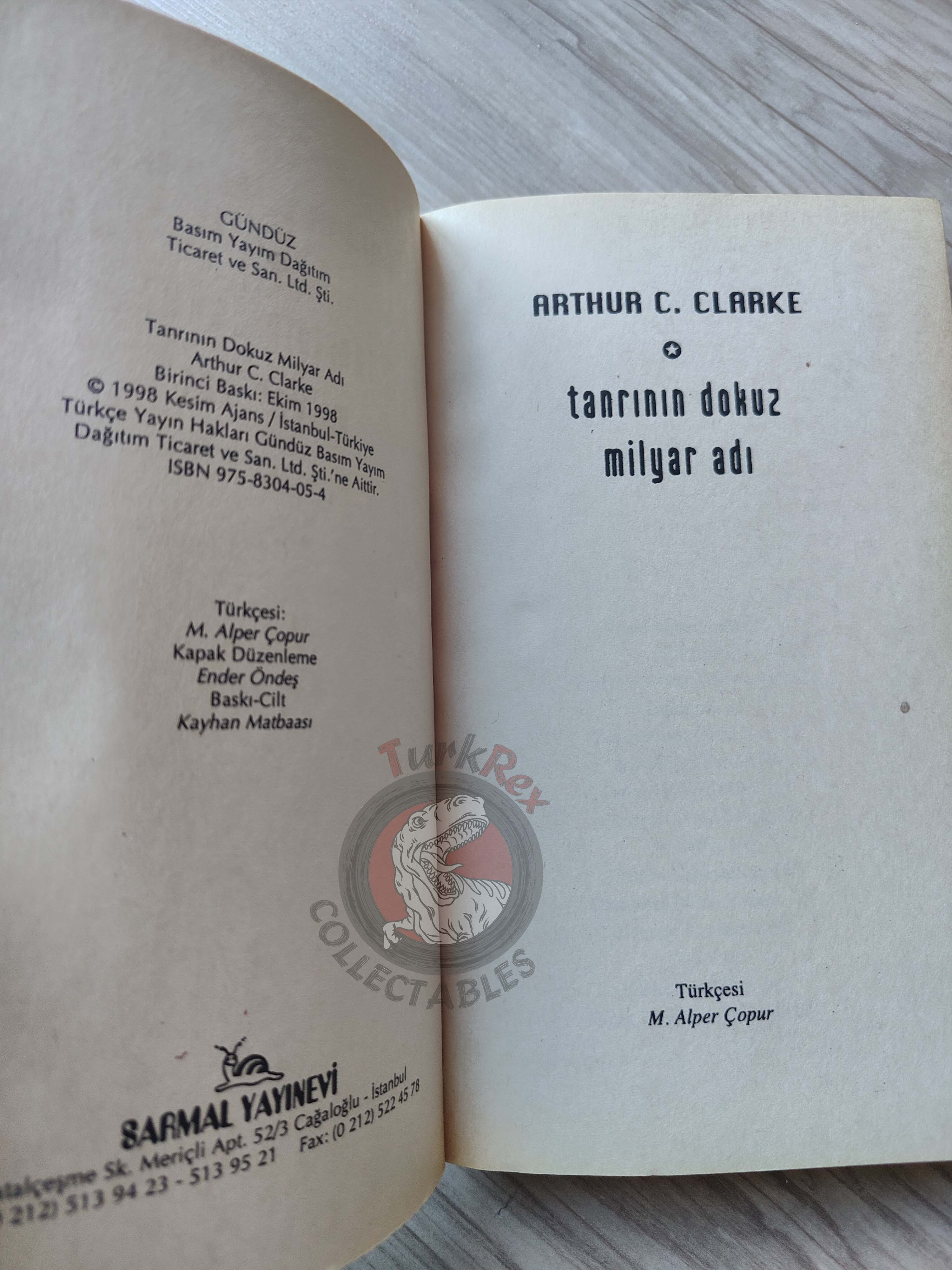Arthur C. Clarke – The Nine Billion Names of God Turkish Book Turkey