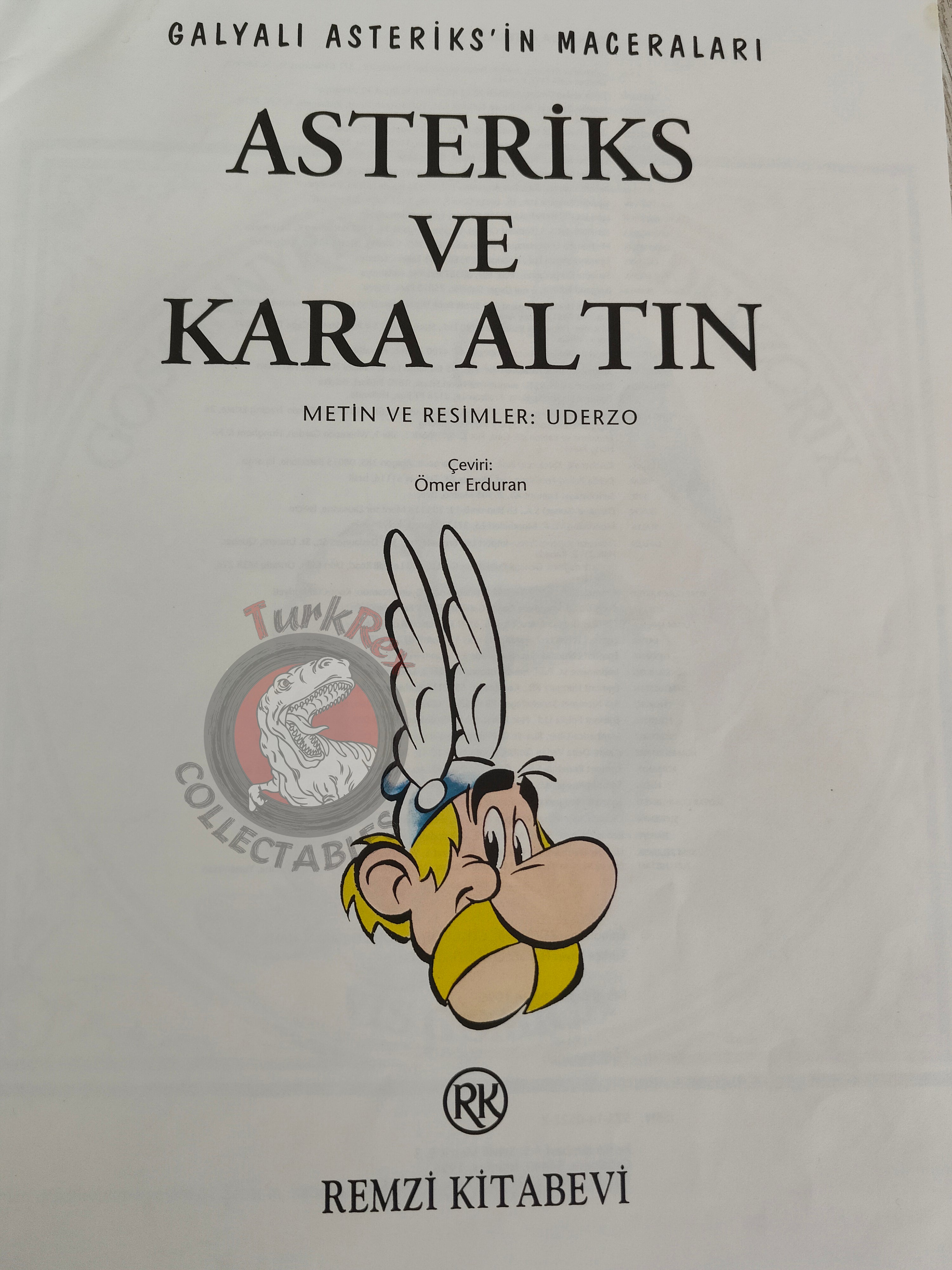 Asterix – Asterix and the Black Gold 1996 1st Edition Turkish Edition Comic Turkey