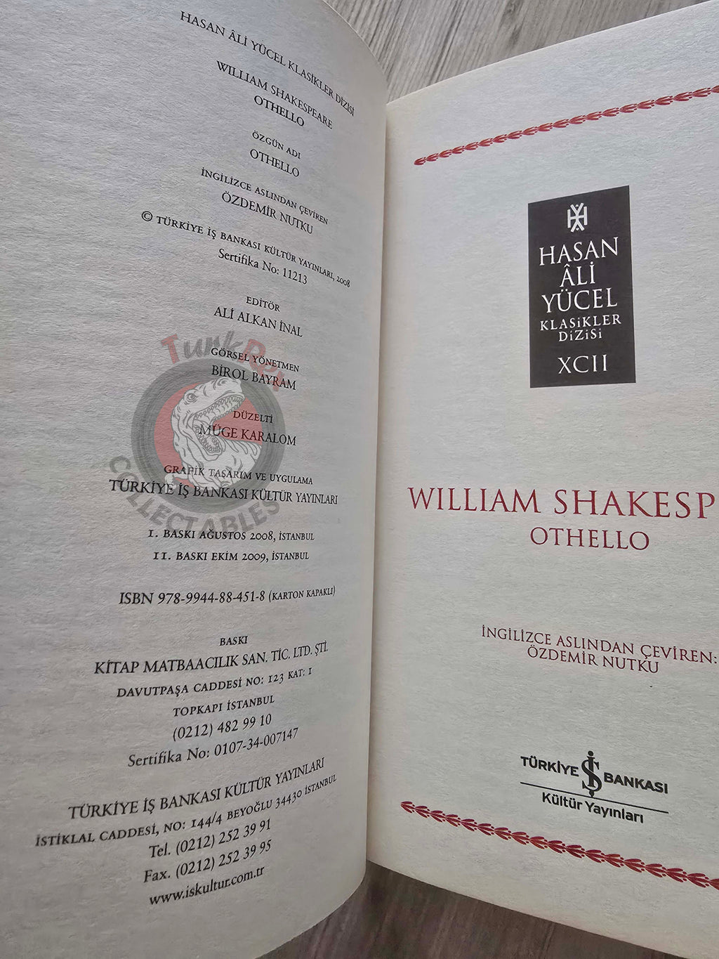 William Shakespeare – Othello 2009 Turkish Book Turkey