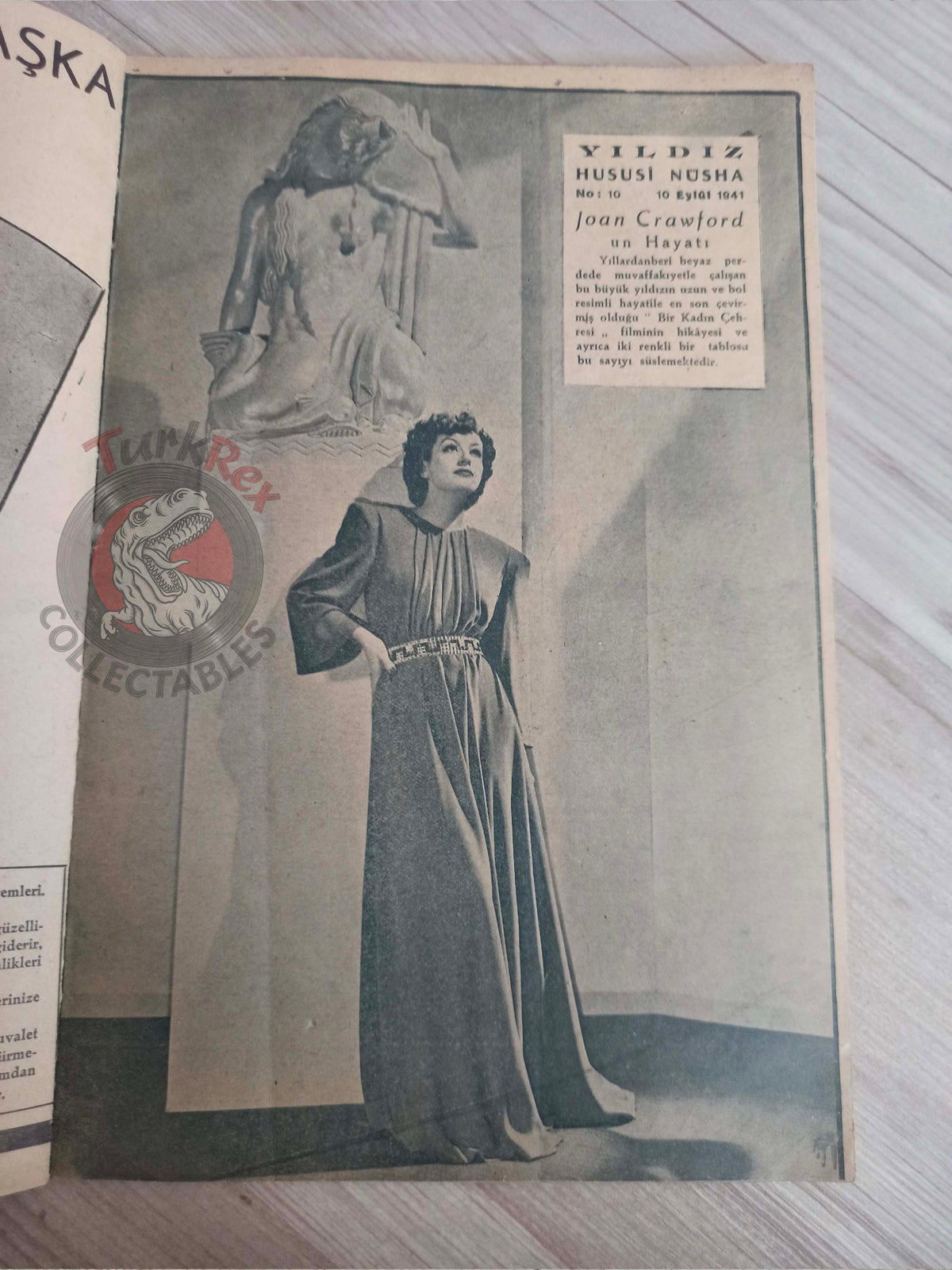 Yıldız 1941 Joan Crawford Special Issue Turkish Magazine Turkey Bio