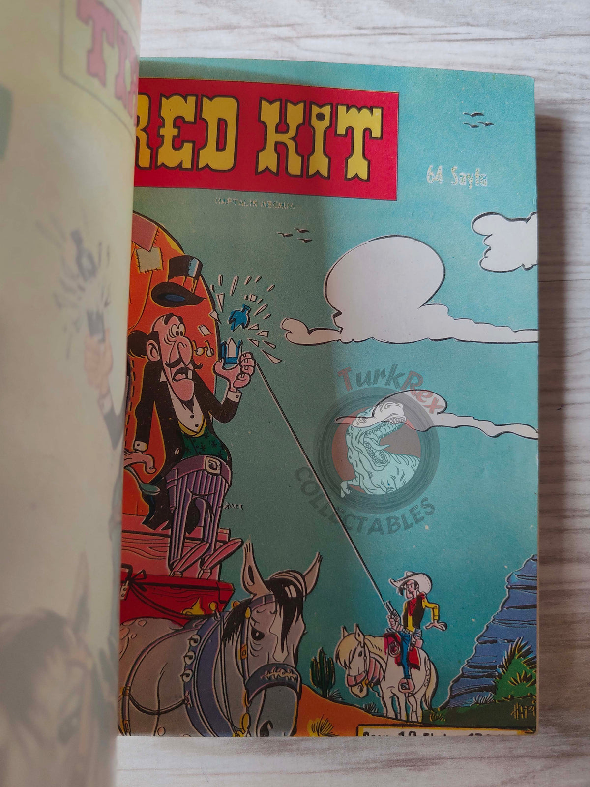 Lucky Luke #5 L’Elixir du Docteur Doxey 1972 Turkish Comic Turkey Le Vieux Nick Boule et Bill